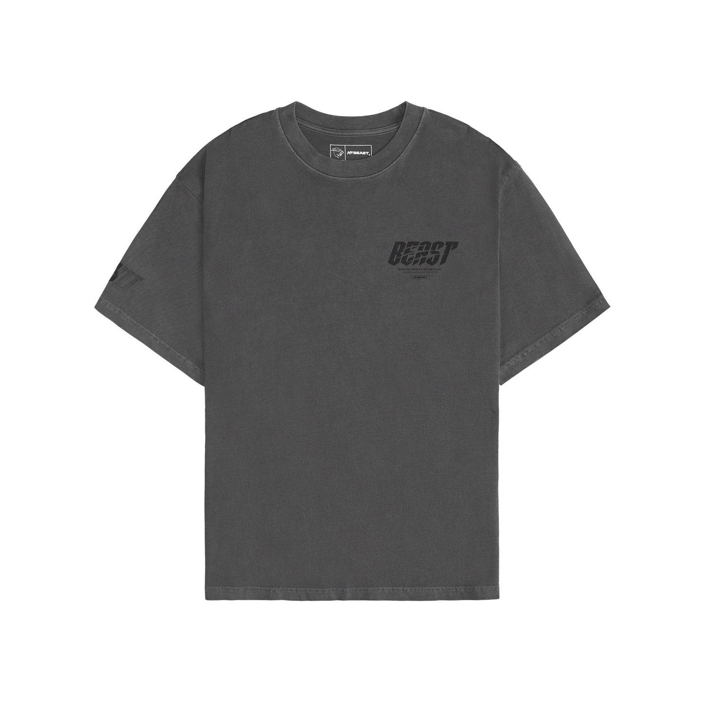 SHREDDER PIGMENT DYE SS TEE - BLACK