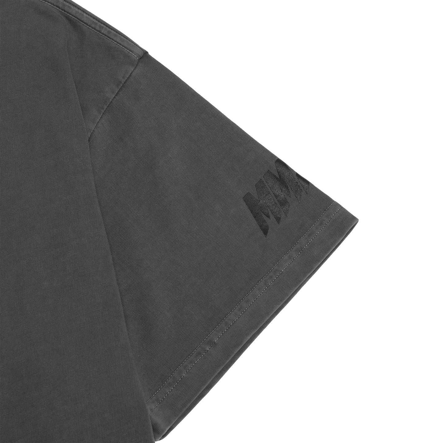 SHREDDER PIGMENT DYE SS TEE - BLACK