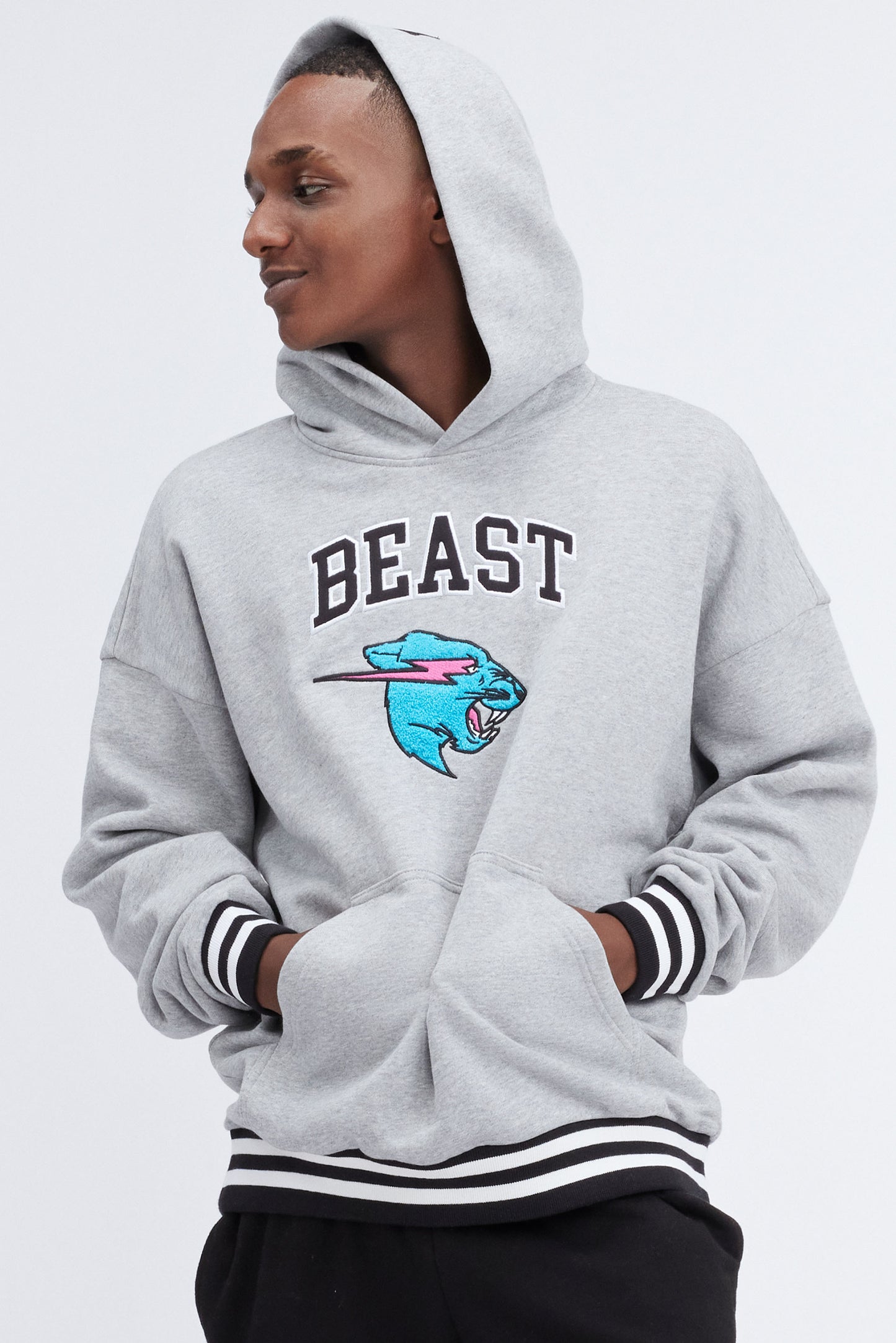 MRBEAST FRESHMAN HOODIE - HEATHER GREY