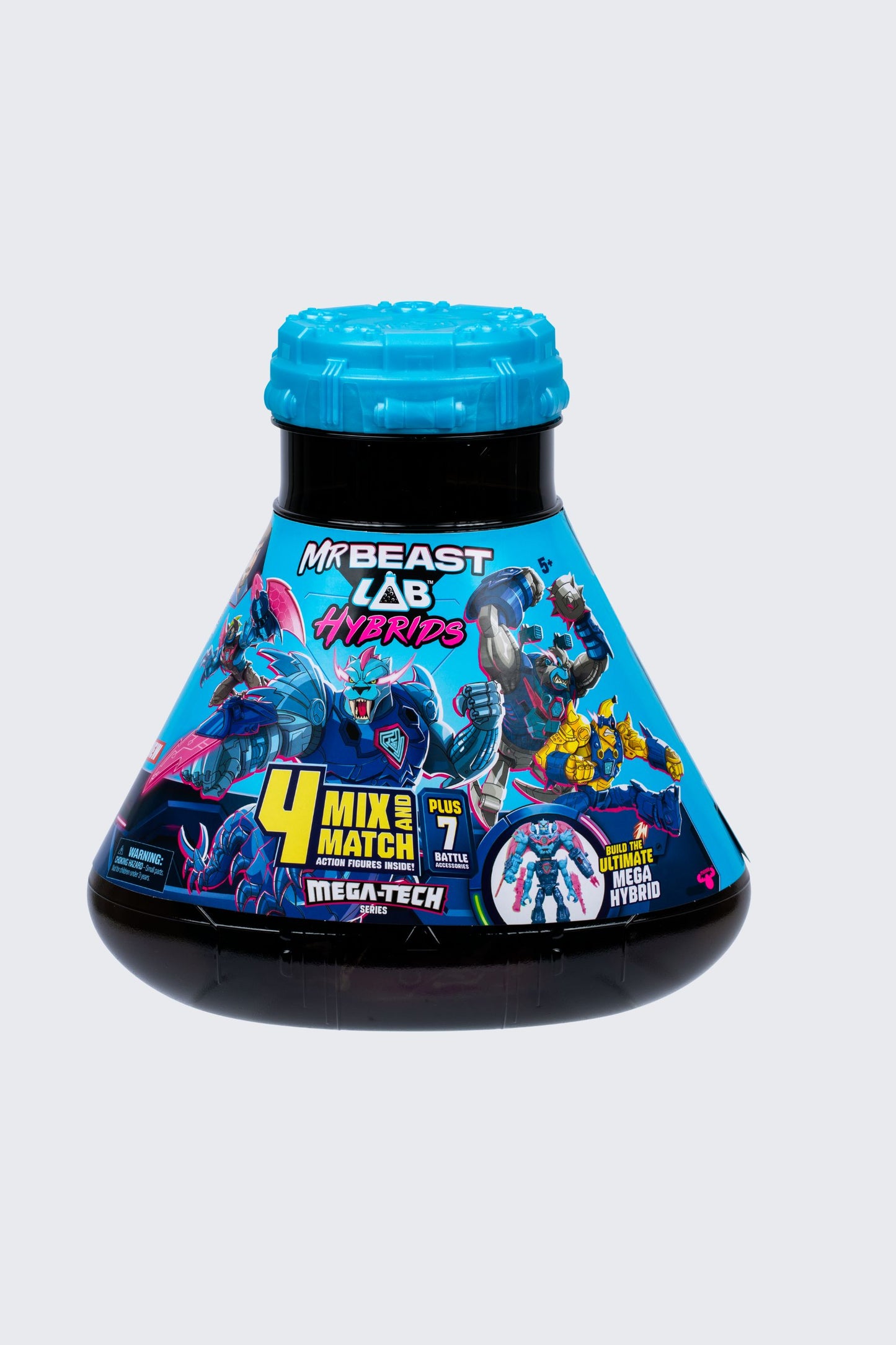 MrBeast Lab Hybrids Mega Hero Lab - MEGA-TECH Series, 4 Figure Pack