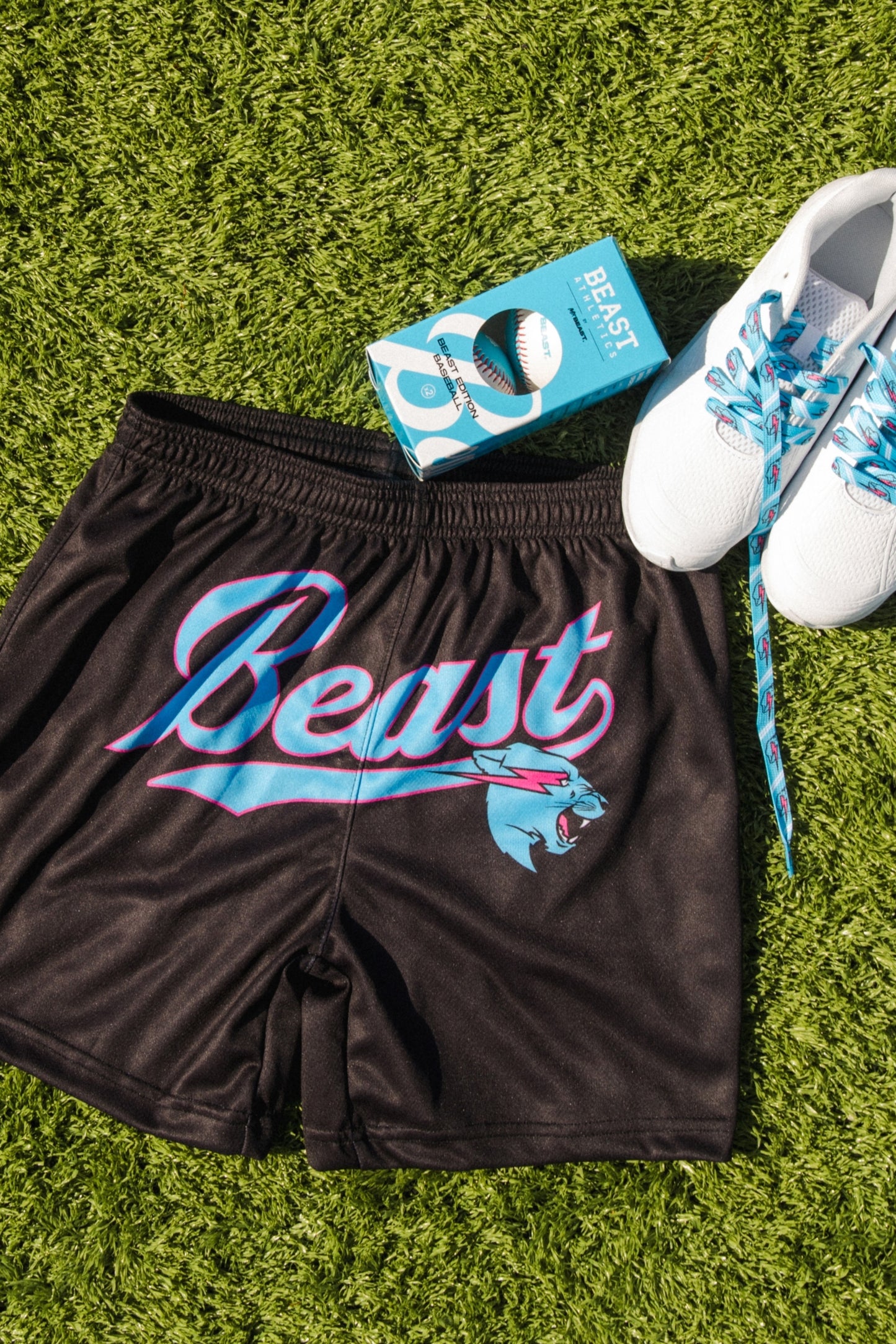 Beast Script Baseball Shorts
