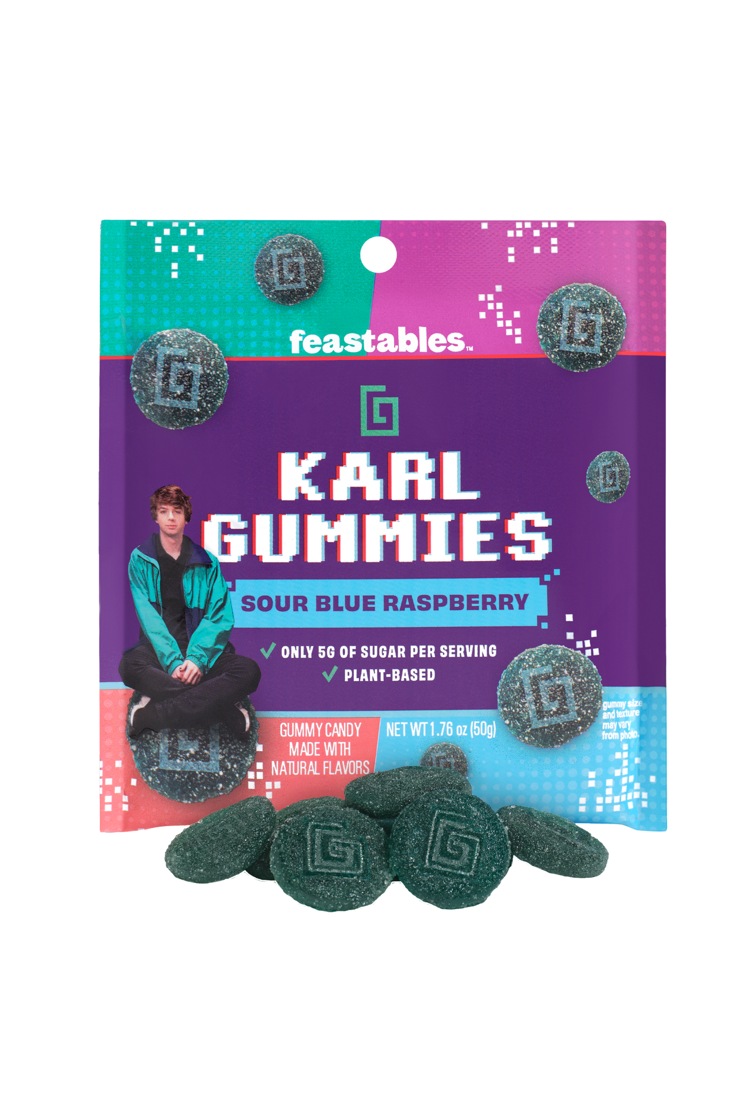 KARL GUMMY SOUR (BLUE RASPBERRY) 3.5oz