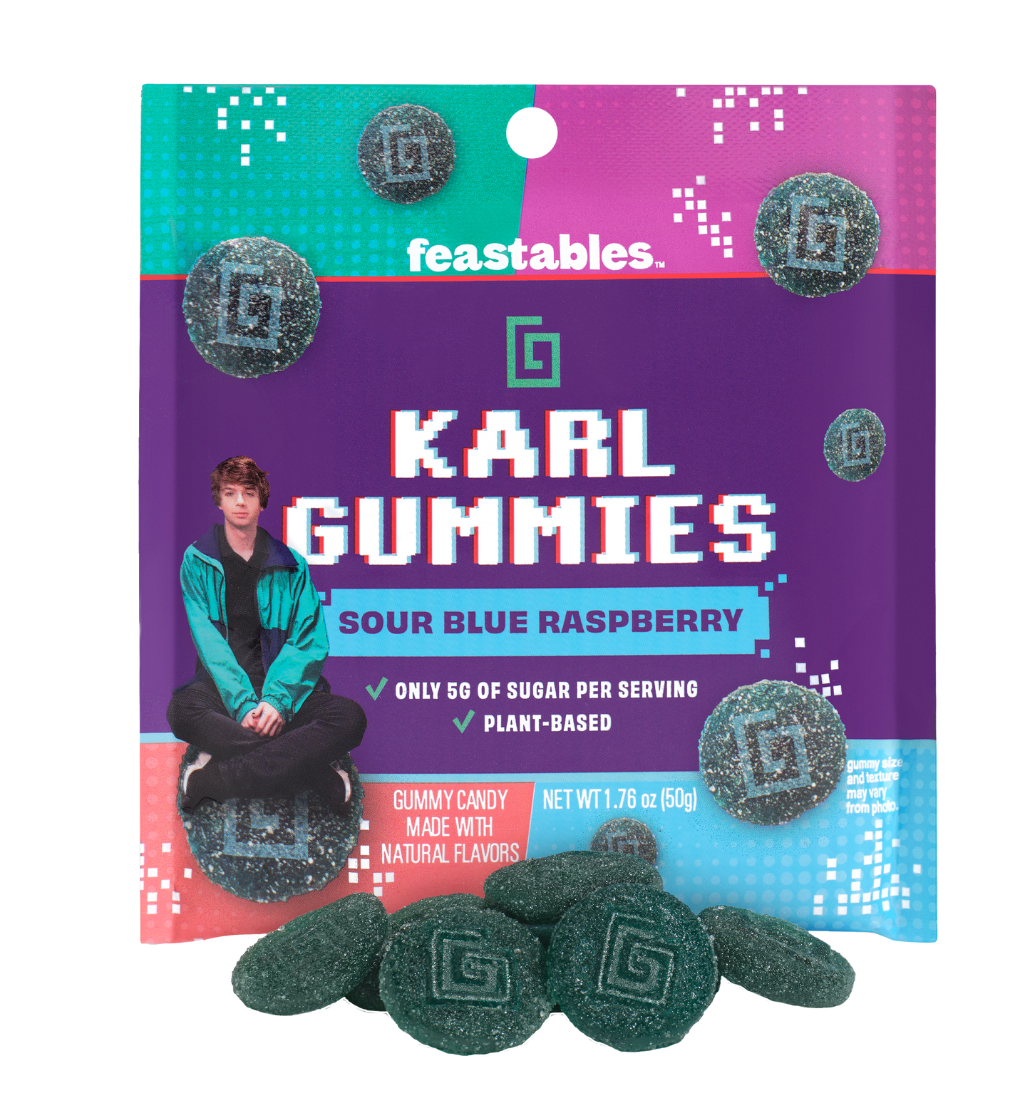 KARL GUMMY SOUR (BLUE RASPBERRY) 3.5oz