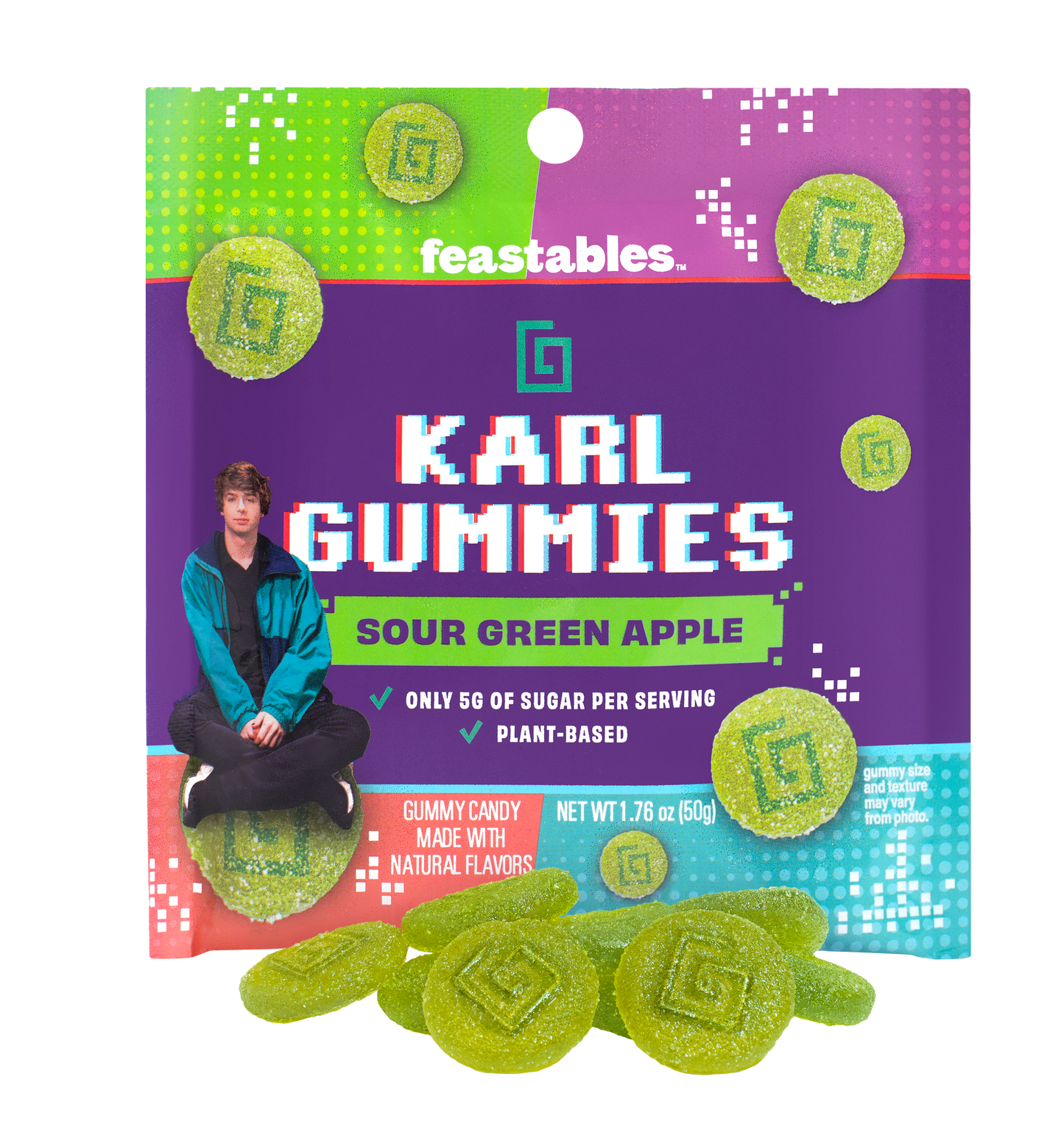 KARL GUMMY SOUR (GREEN APPLE) 3.5oz