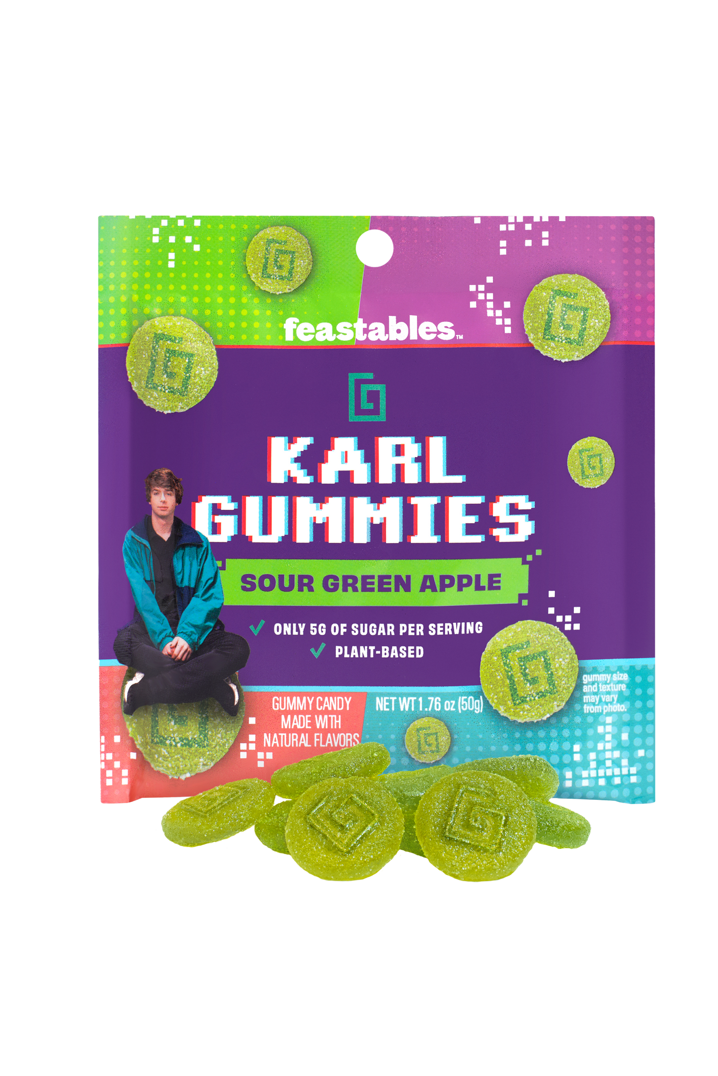 KARL GUMMY SOUR (GREEN APPLE) 3.5oz