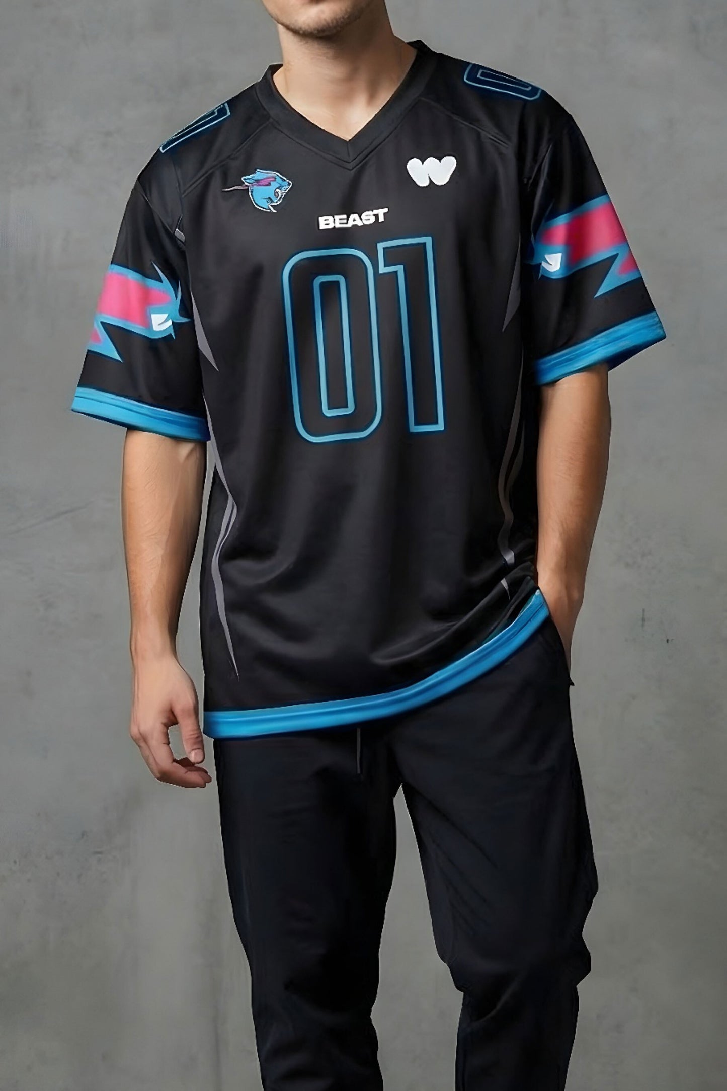 ALL PROCEEDS TO CHARITY -- Beast x Whatnot Football jersey