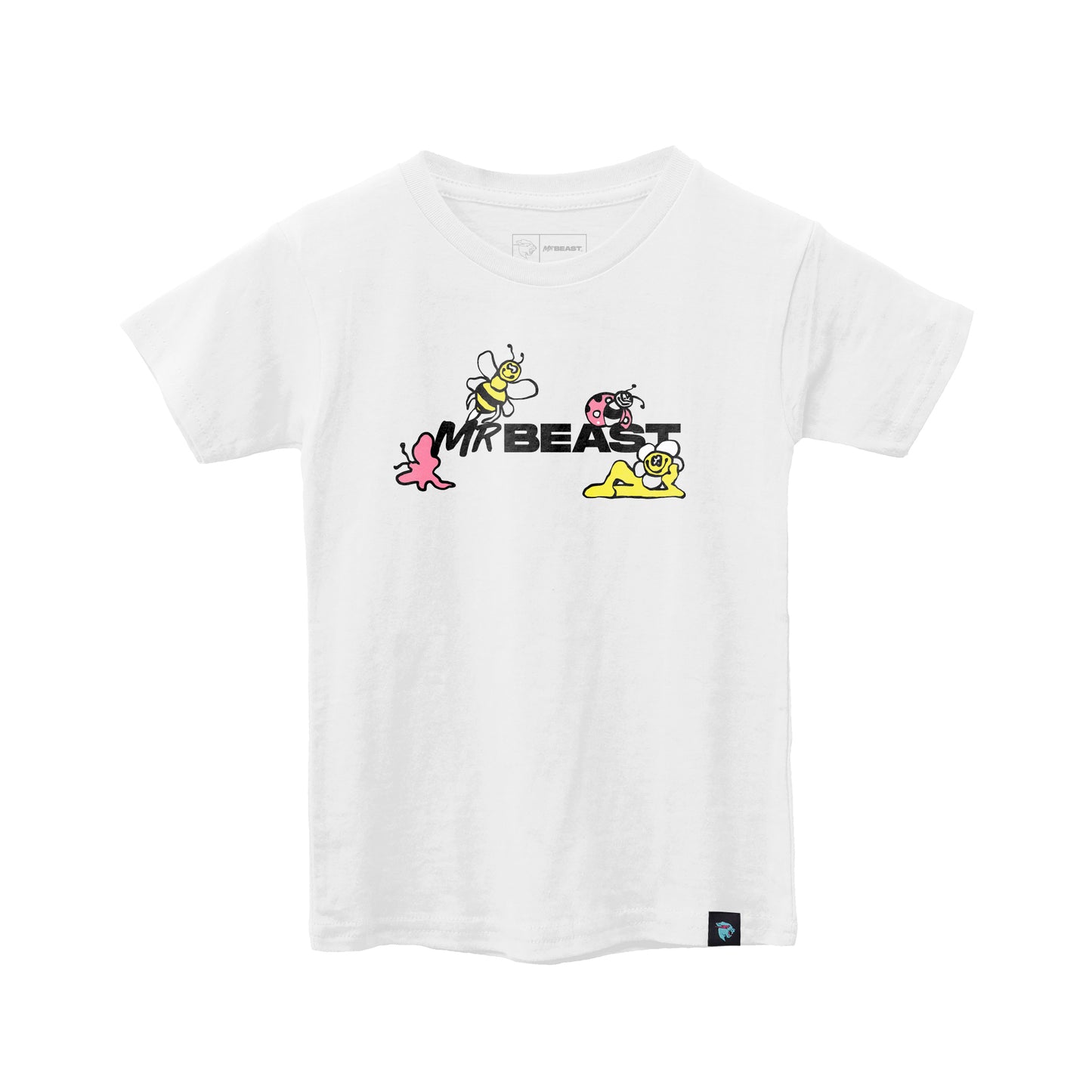 KIDS BUGS & BEASTS S/SLEEVE TEE - WHITE