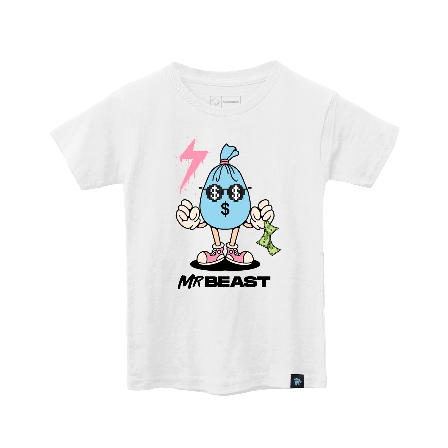 KIDS CASH S/SLEEVE TEE - WHITE