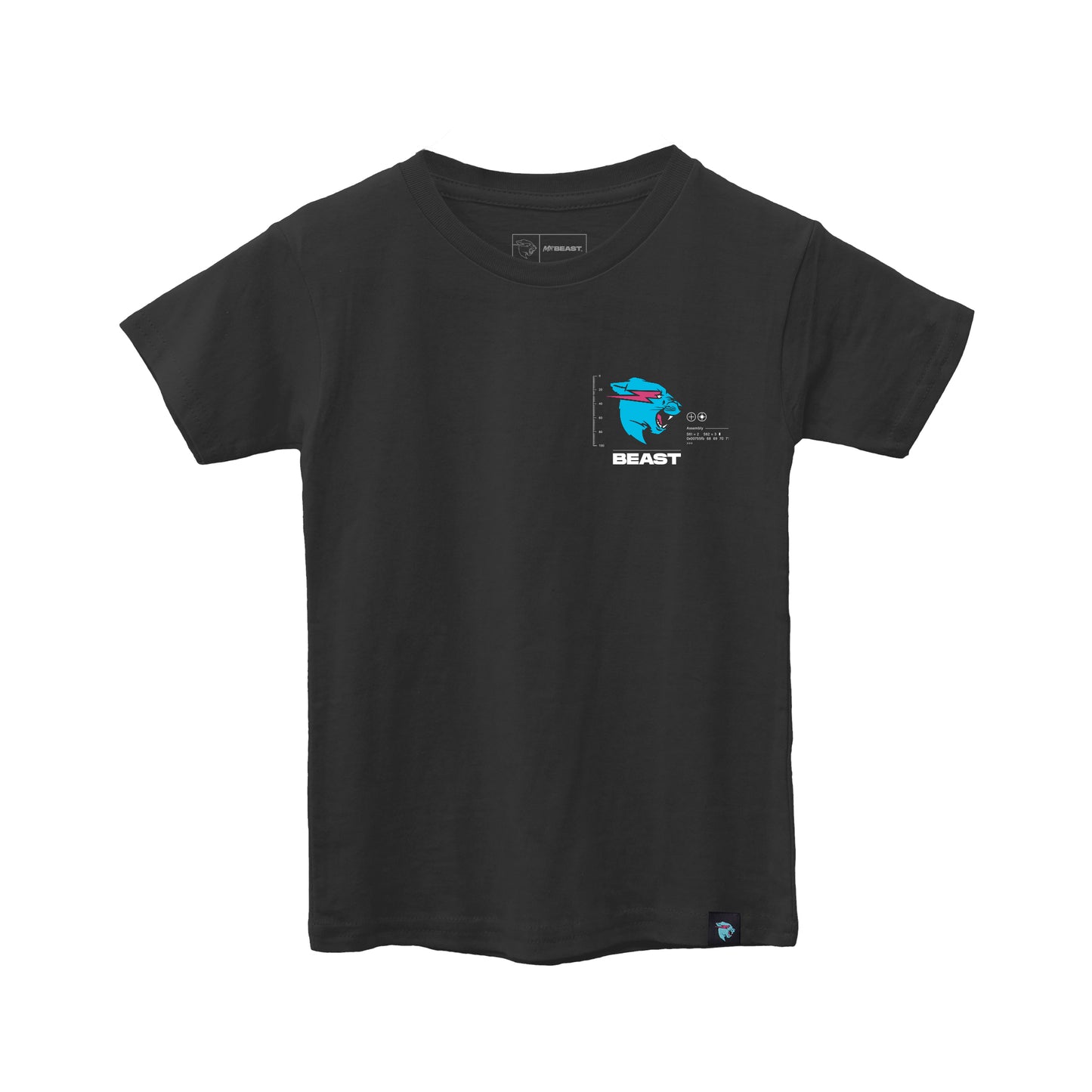 KIDS PARTICLE S/SLEEVE TEE - BLACK