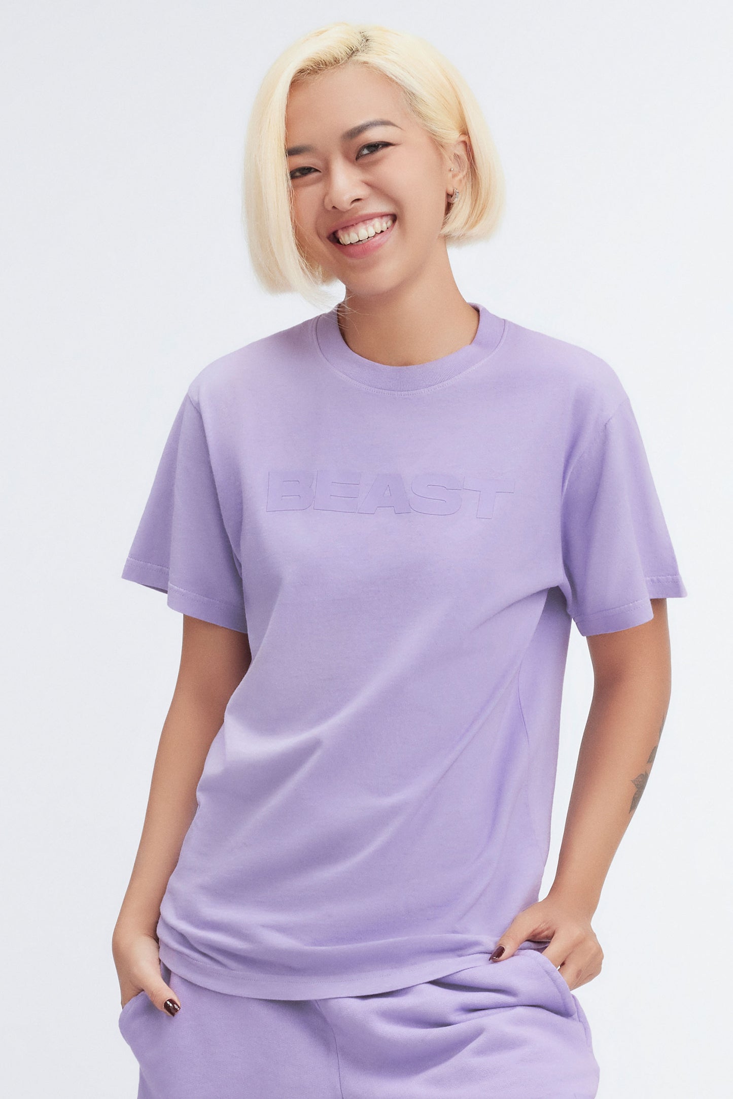 BEAST ORIGINALS S/SLEEVE TEE - DIGITAL LAVENDER