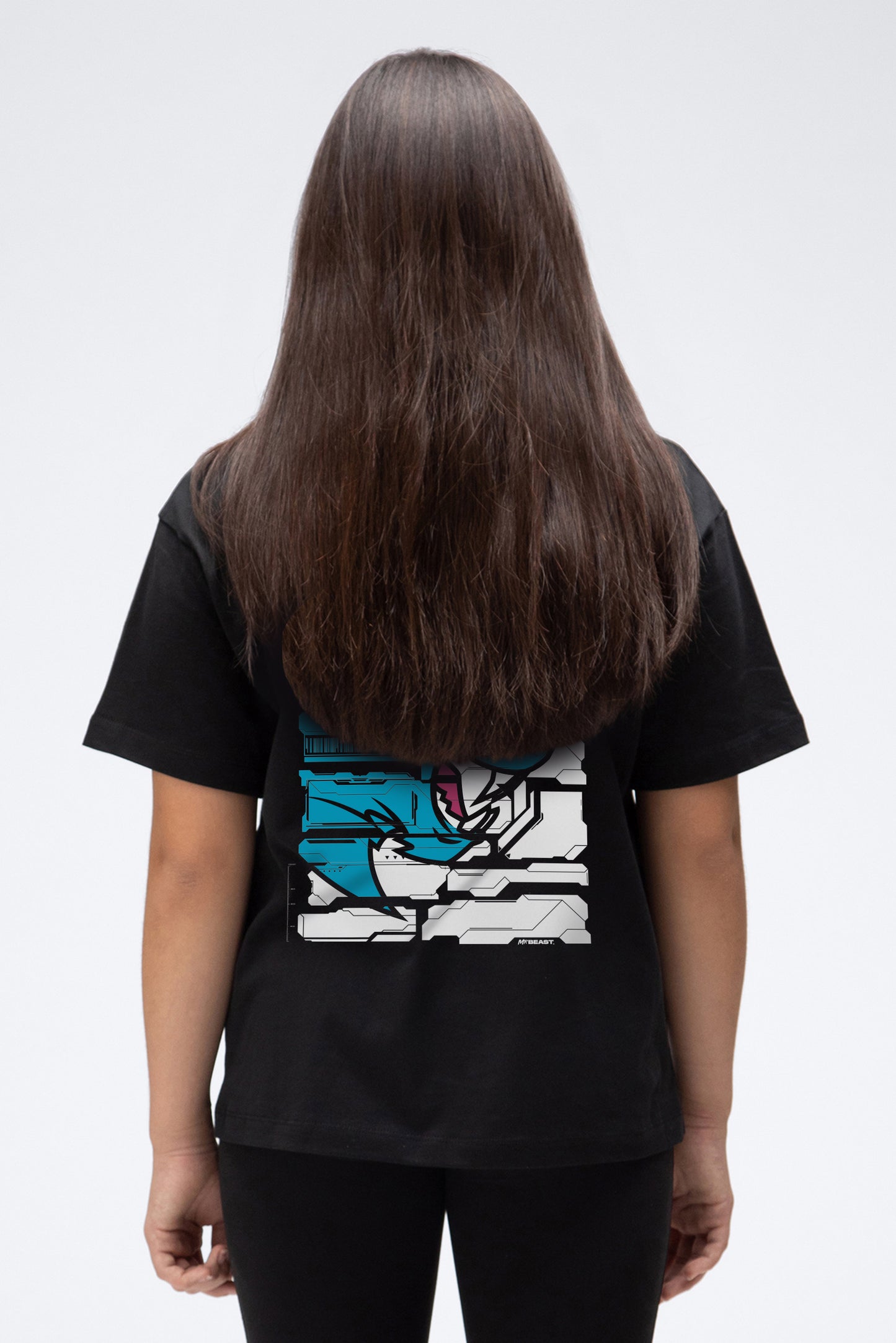 KIDS PARTICLE S/SLEEVE TEE - BLACK
