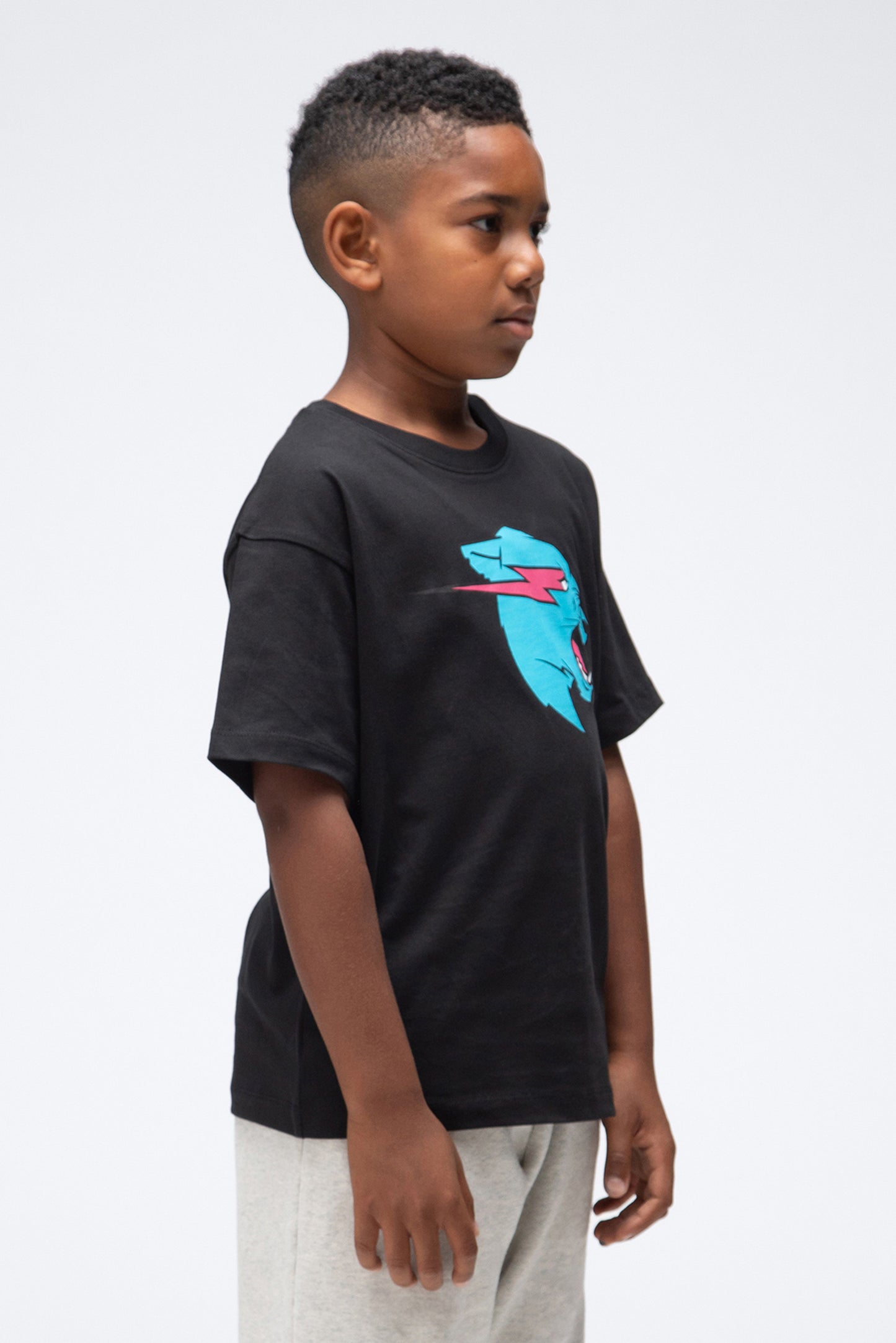 Youth Panther S/Sleeve Tee - Black
