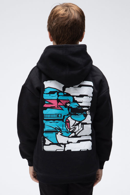 KIDS PARTICLE HOODIE - BLACK