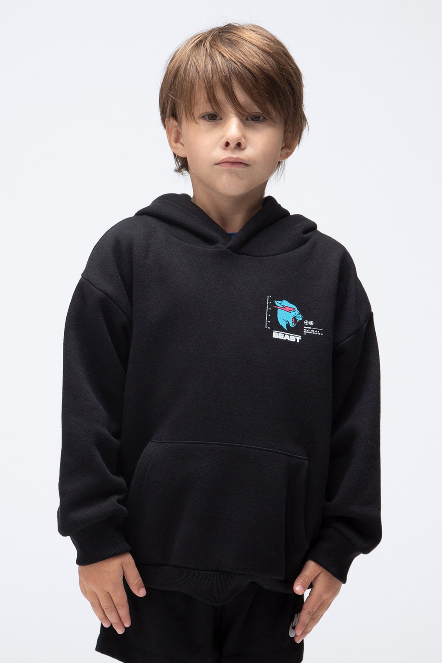 YOUTH PARTICLE HOODIE - BLACK