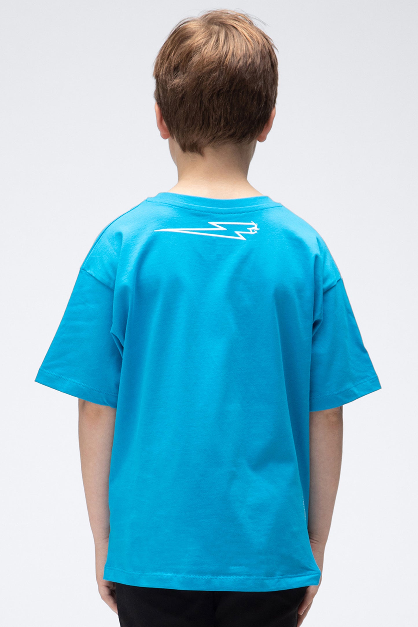KIDS SHREDDER S/SLEEVE TEE - ELECTRIC BLUE