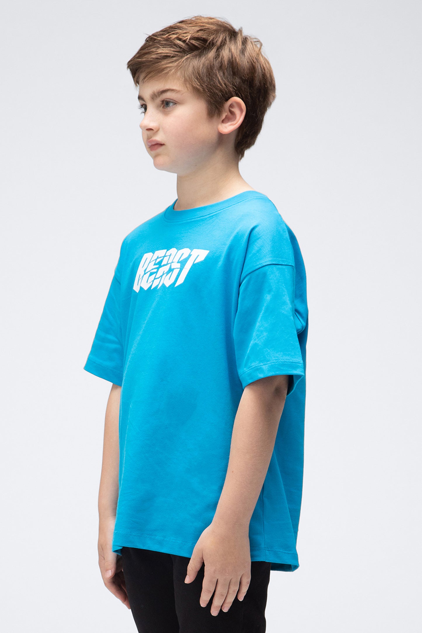 KIDS SHREDDER S/SLEEVE TEE - ELECTRIC BLUE