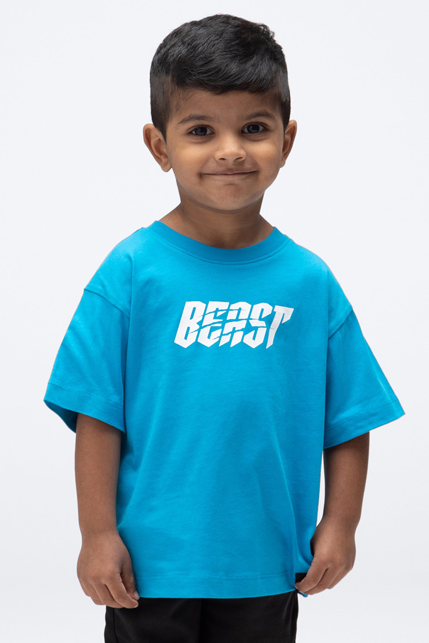 KIDS SHREDDER S/SLEEVE TEE - ELECTRIC BLUE