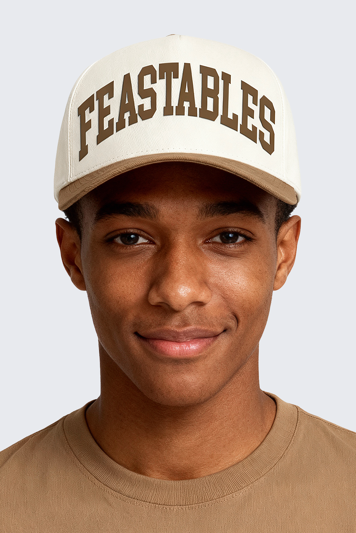 Feastables Two Tone Hat - Cream / Khaki