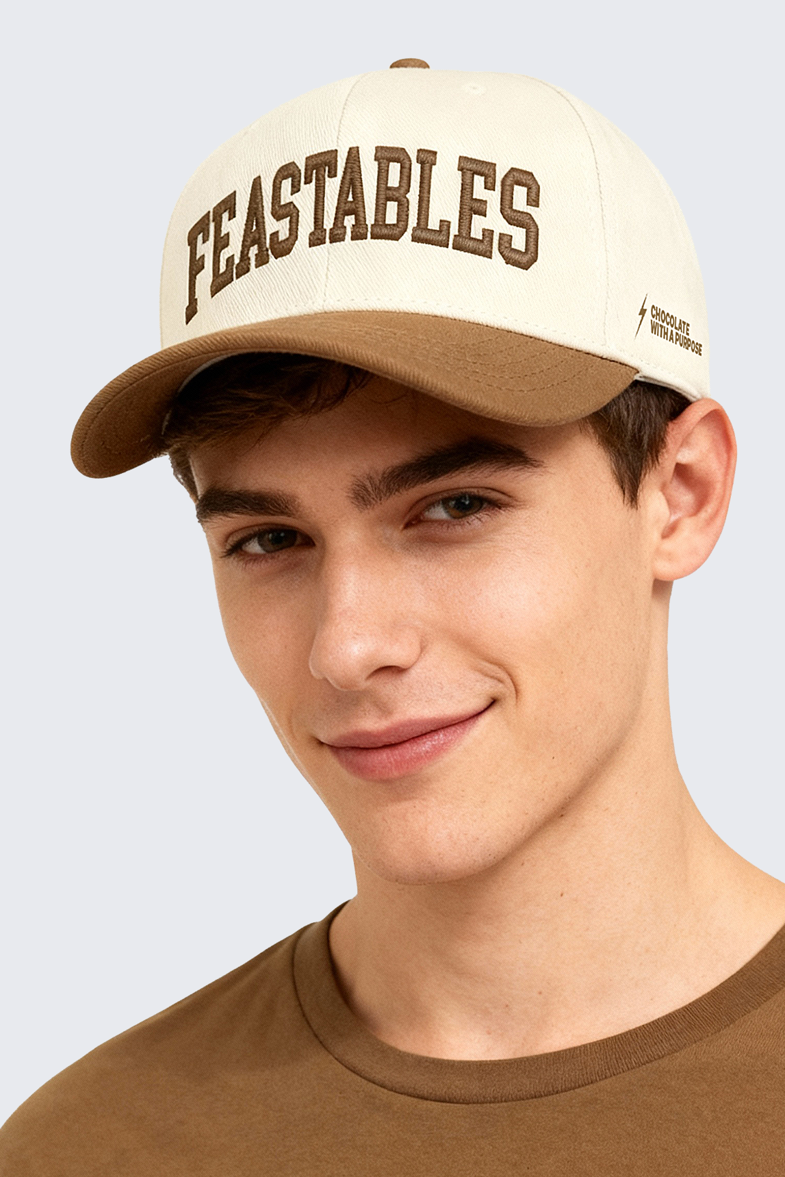 Feastables Two Tone Hat - Cream / Khaki