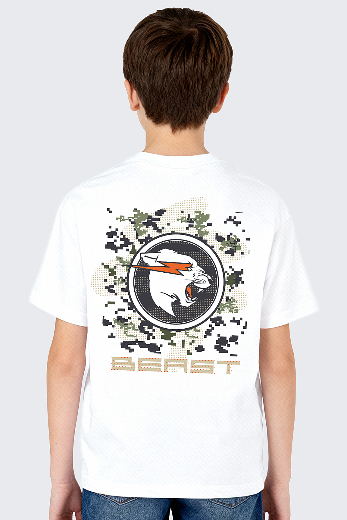 Youth 8 Bit Camo Tee