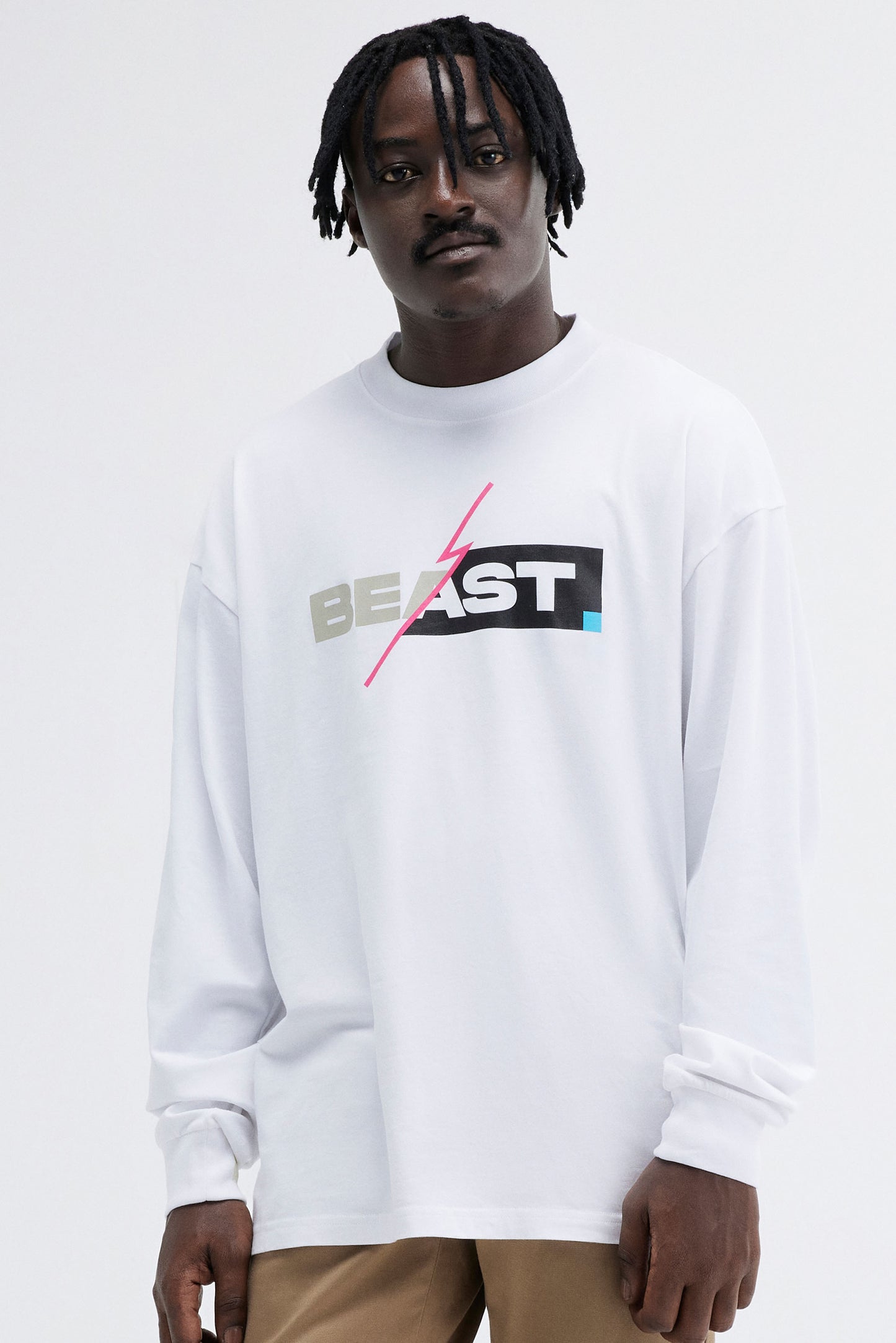 CORE FLASH BOX LS TEE - WHITE