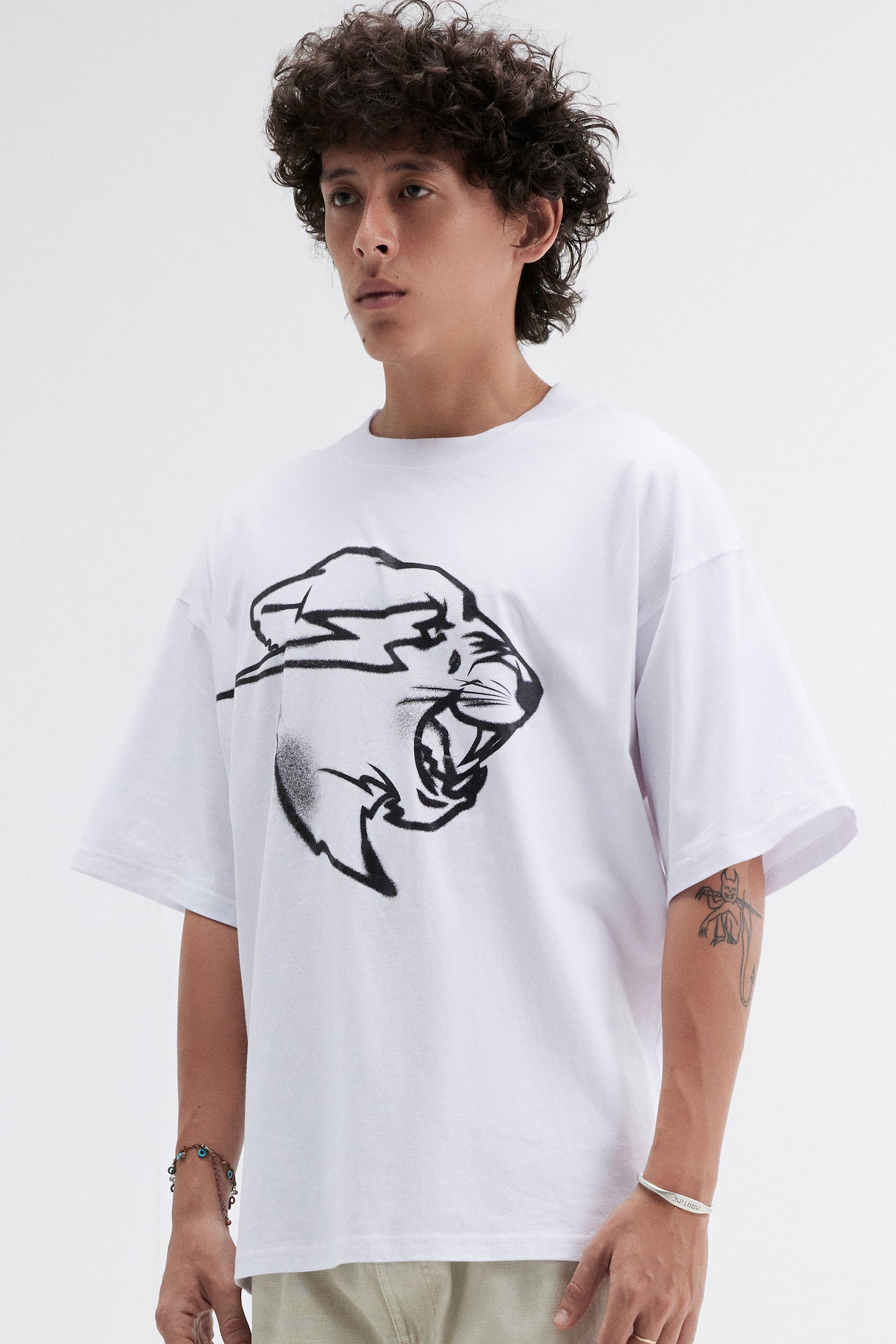 BEAST WAS HERE SS TEE - WHITE