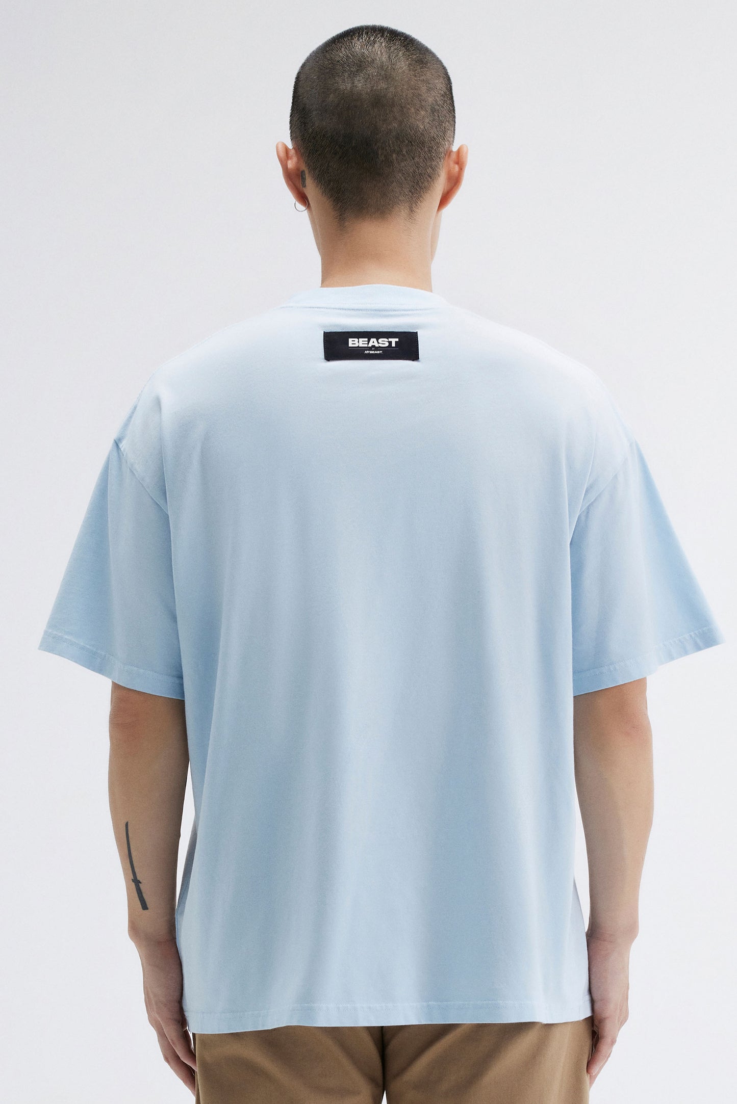 PREMIUM LOGO SS TEE - LIGHT BLUE