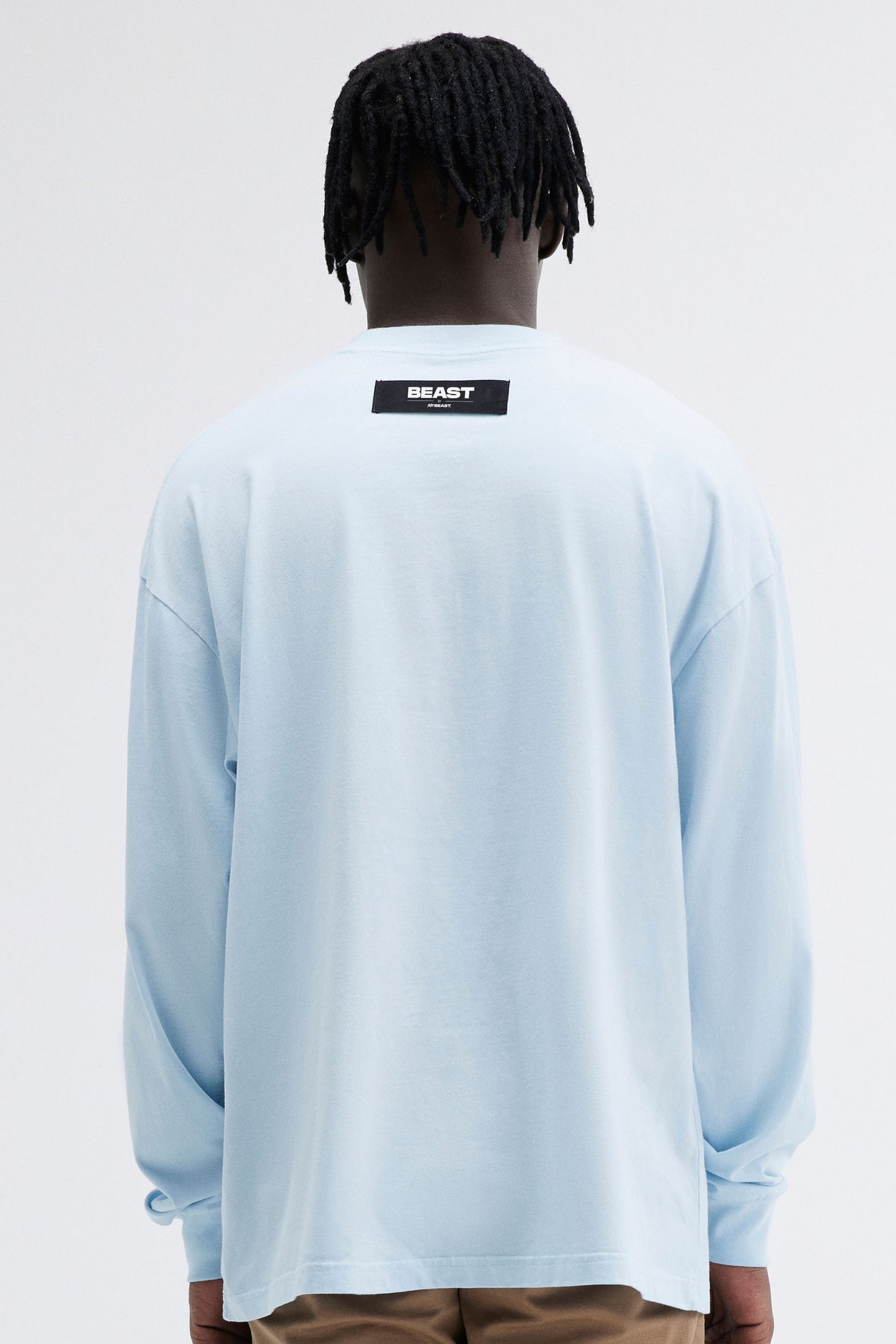 CORE FLASH BOX LS TEE - LIGHT BLUE