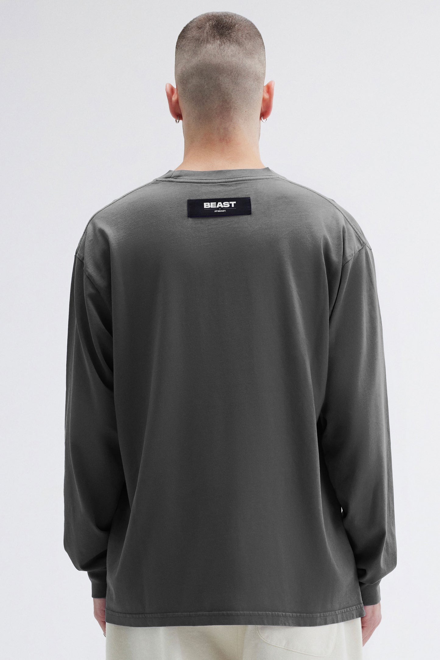 DOLLAR BILL LS TEE - BLACK PIGMENT DYE