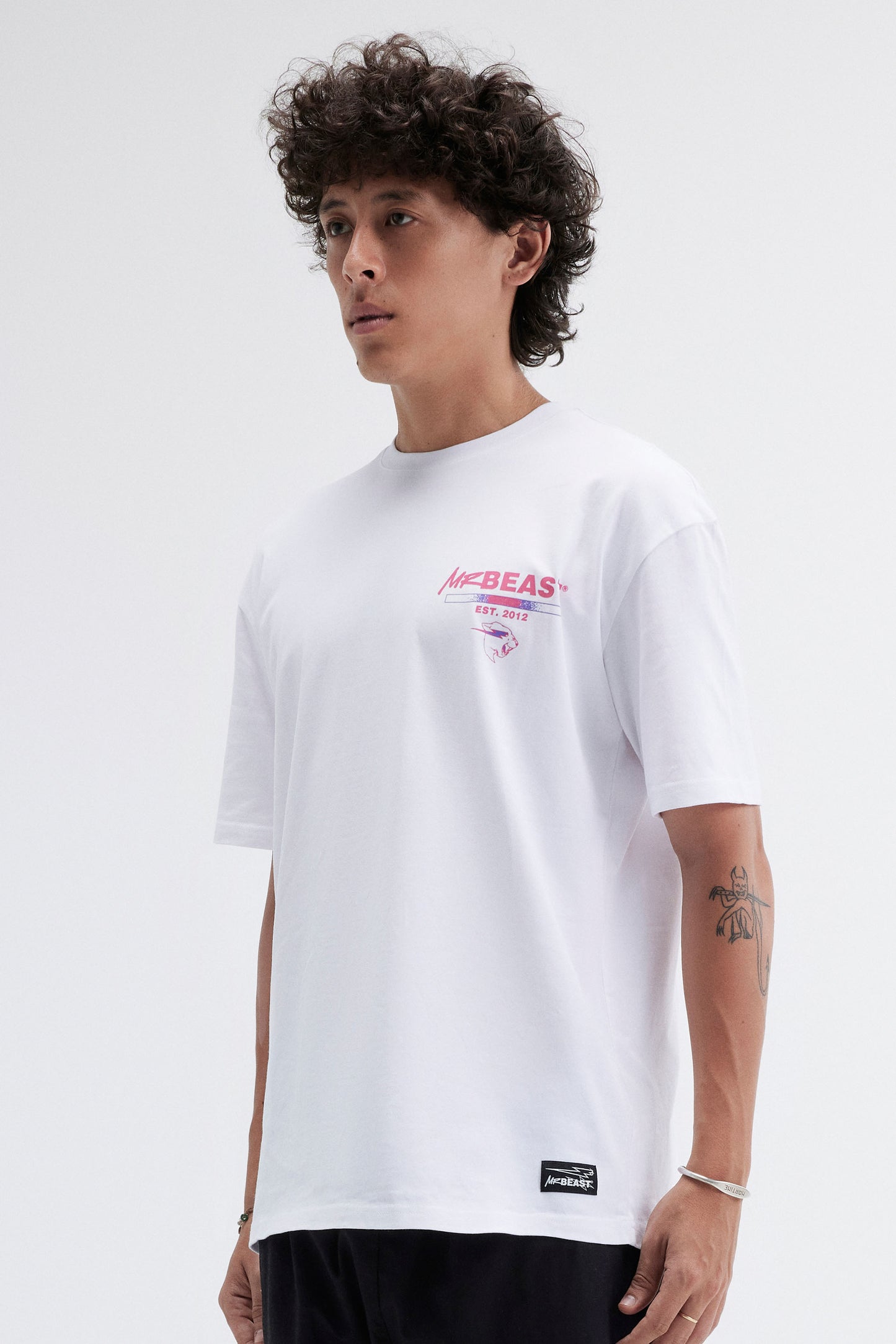 MRBEAST RETRO SS TEE - WHITE
