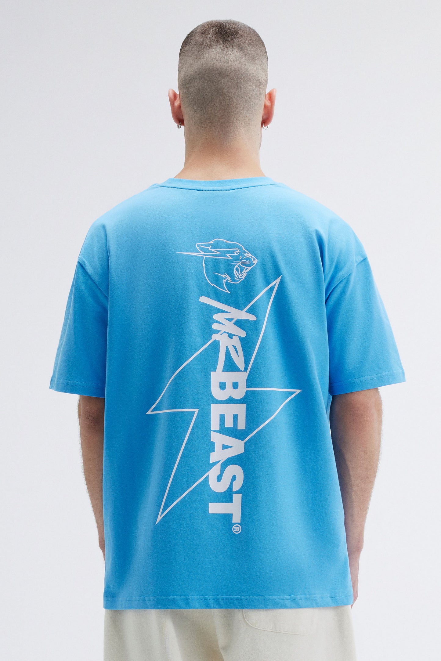 MRBEAST STAPLE SS TEE - BLUE