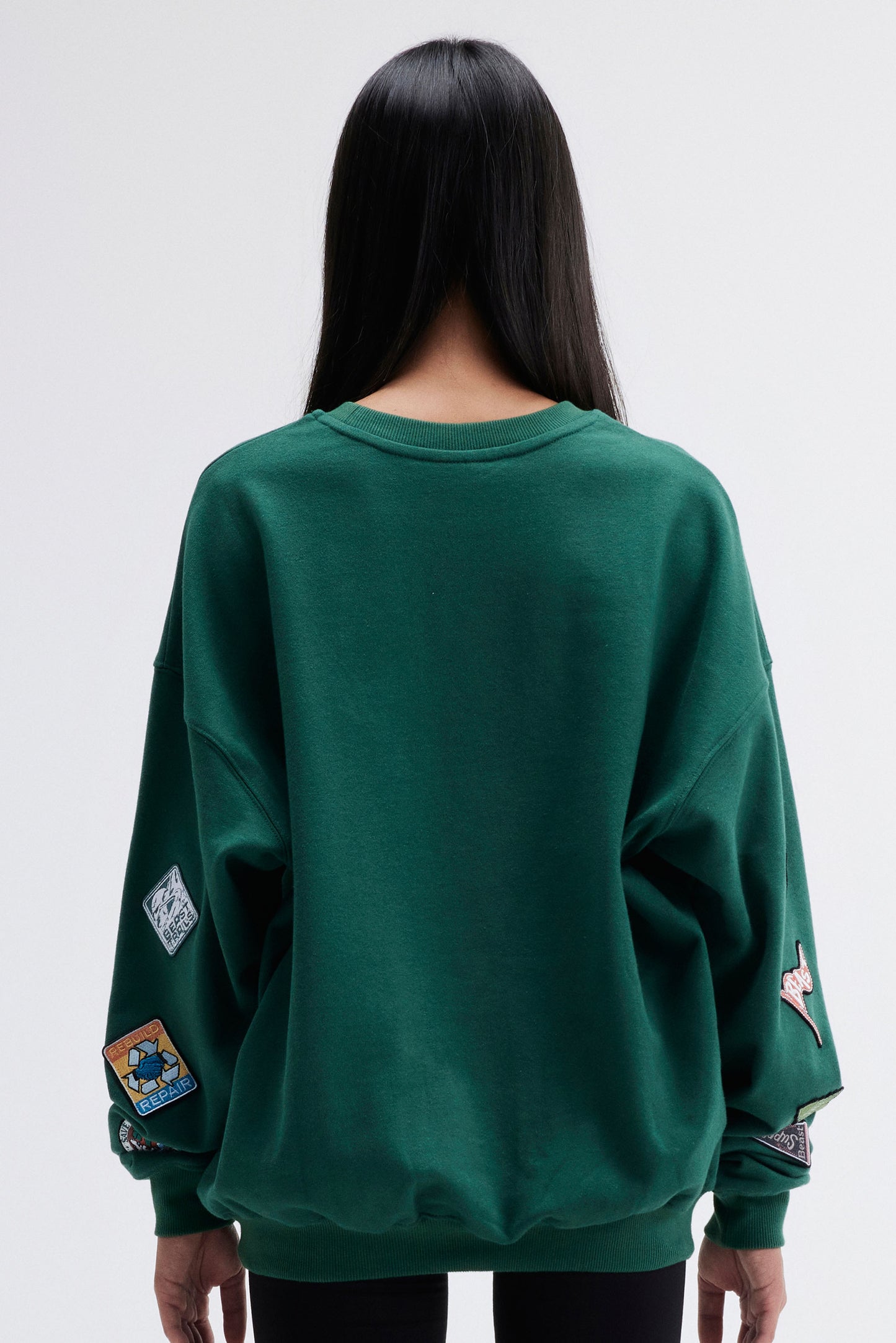 HIKING CLUB CREWNECK SWEATSHIRT - GREEN