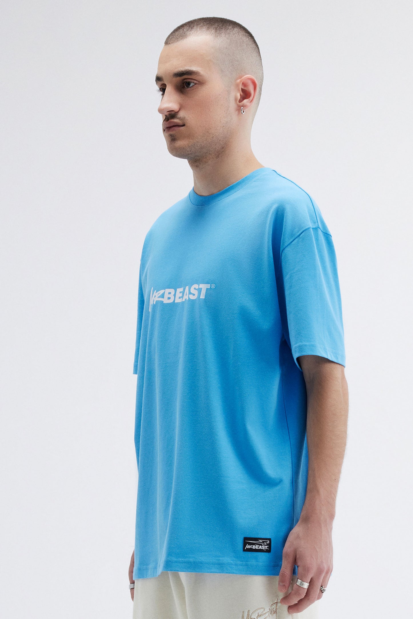 MRBEAST STAPLE SS TEE - BLUE