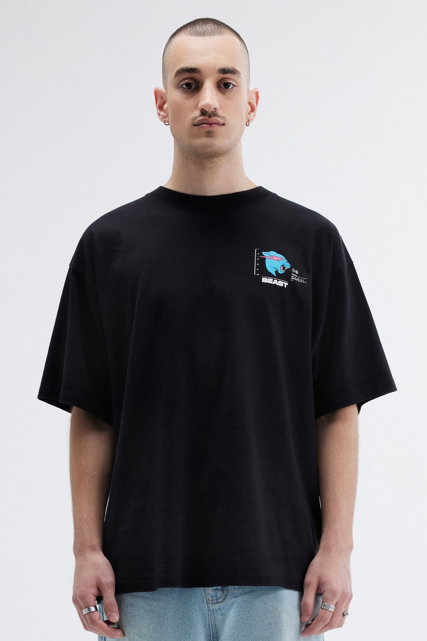BEAST PARTICLE SS TEE - BLACK