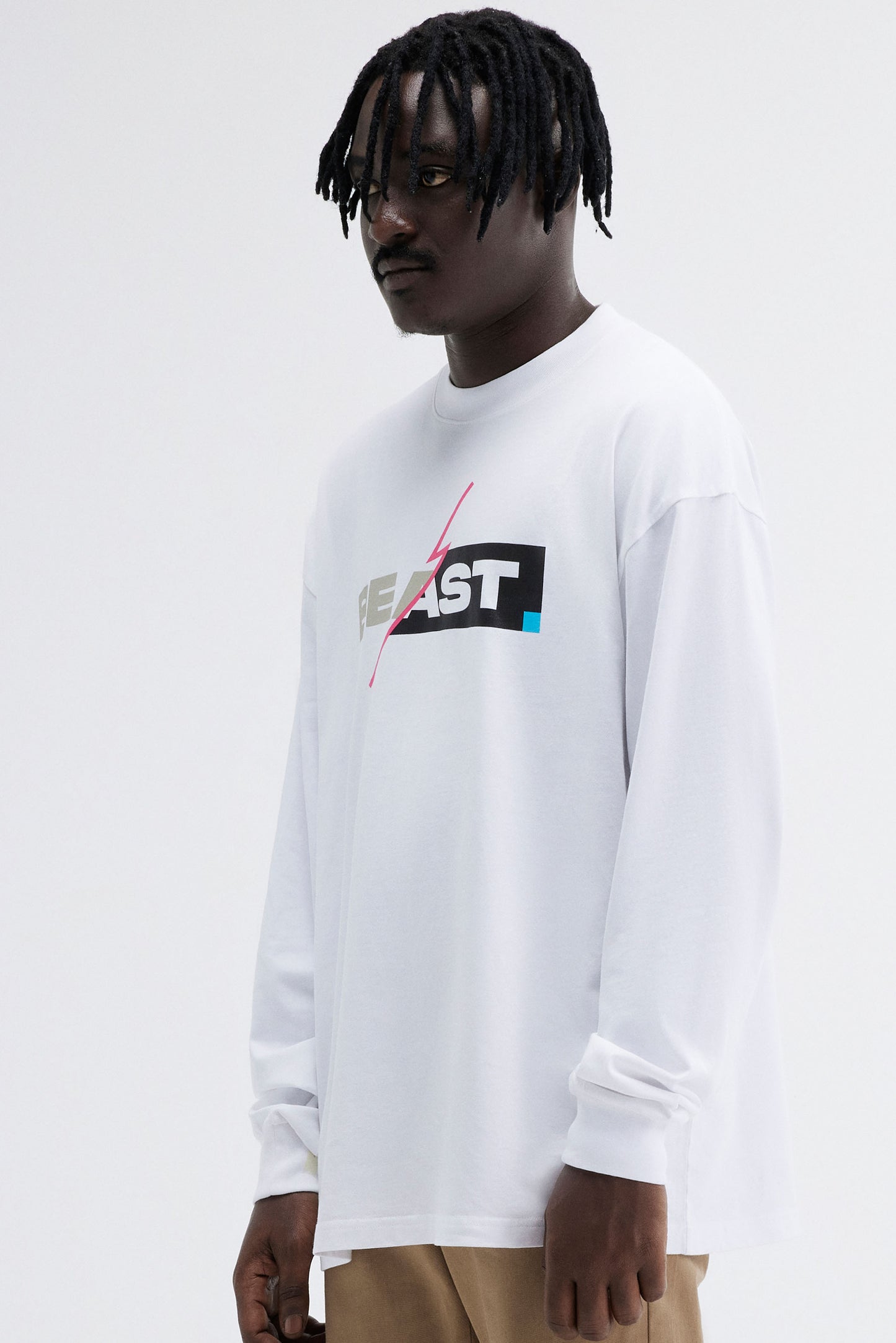 CORE FLASH BOX LS TEE - WHITE