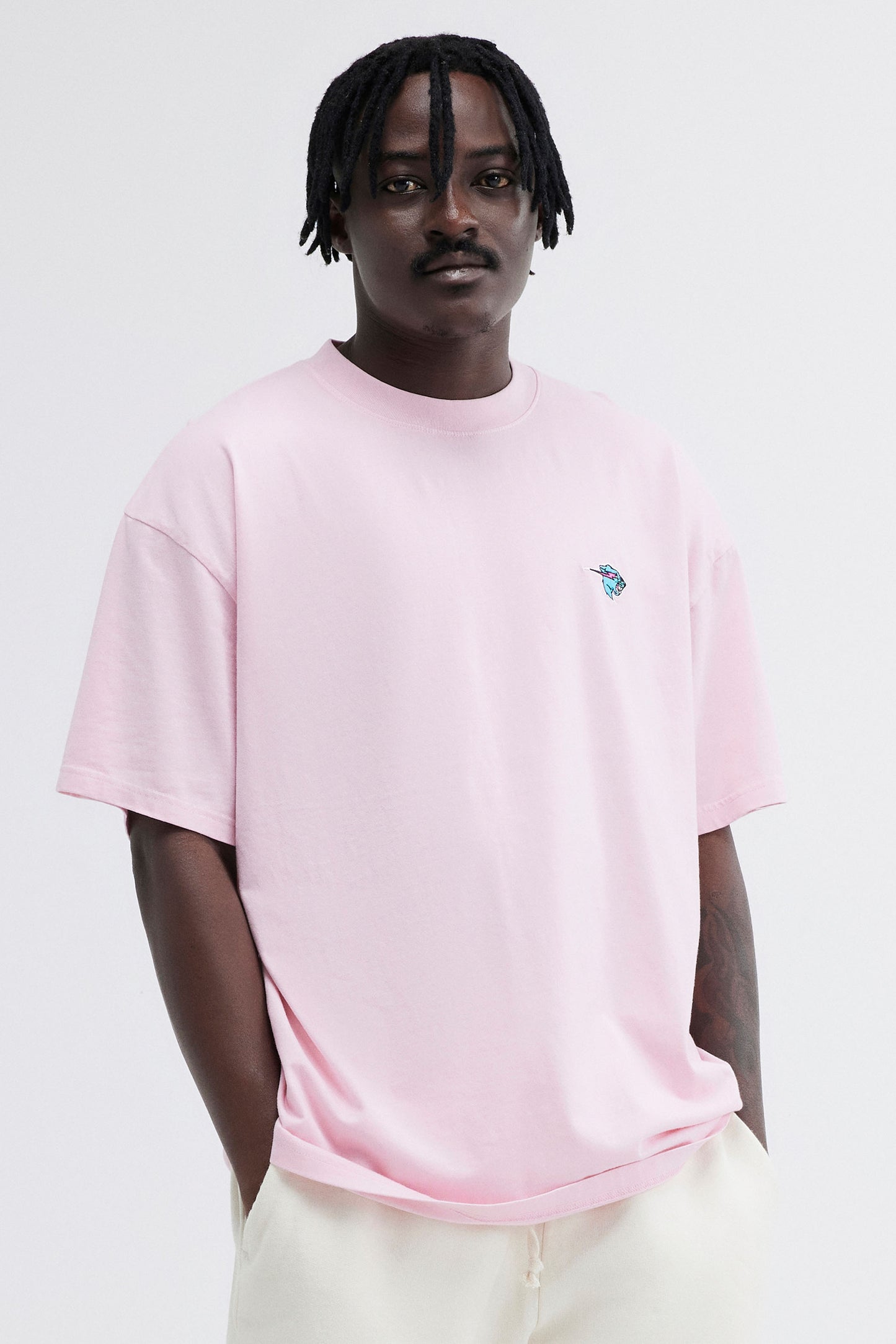 PREMIUM LOGO SS TEE - LIGHT PINK