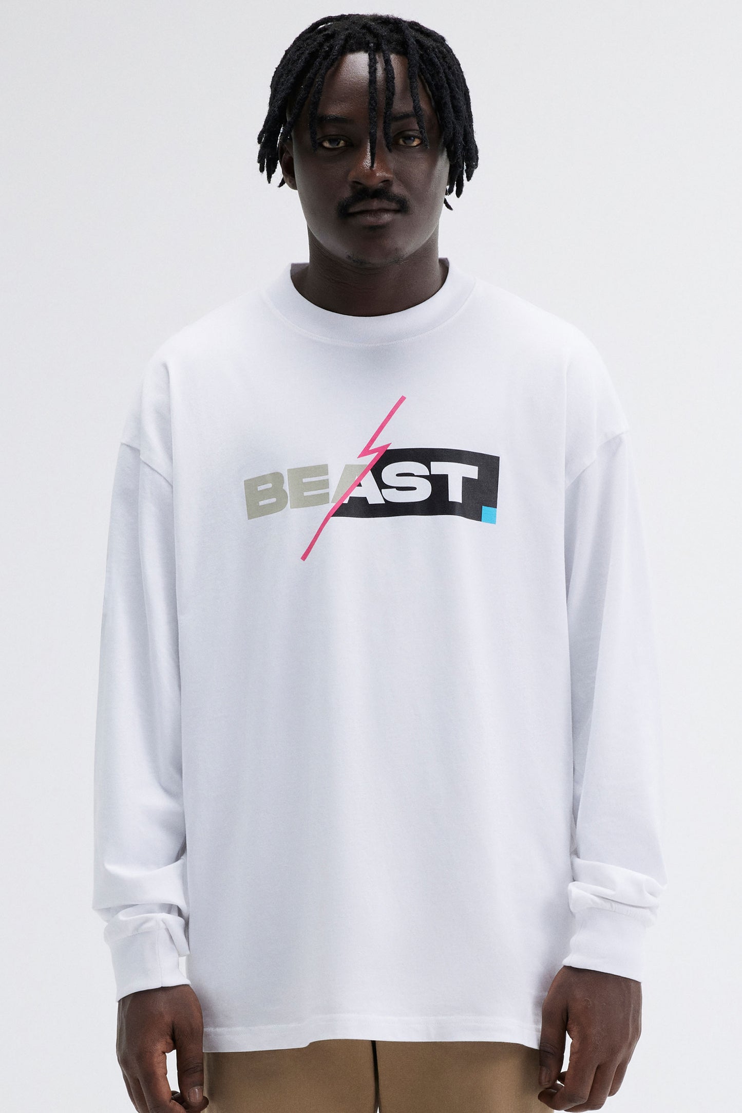 CORE FLASH BOX LS TEE - WHITE