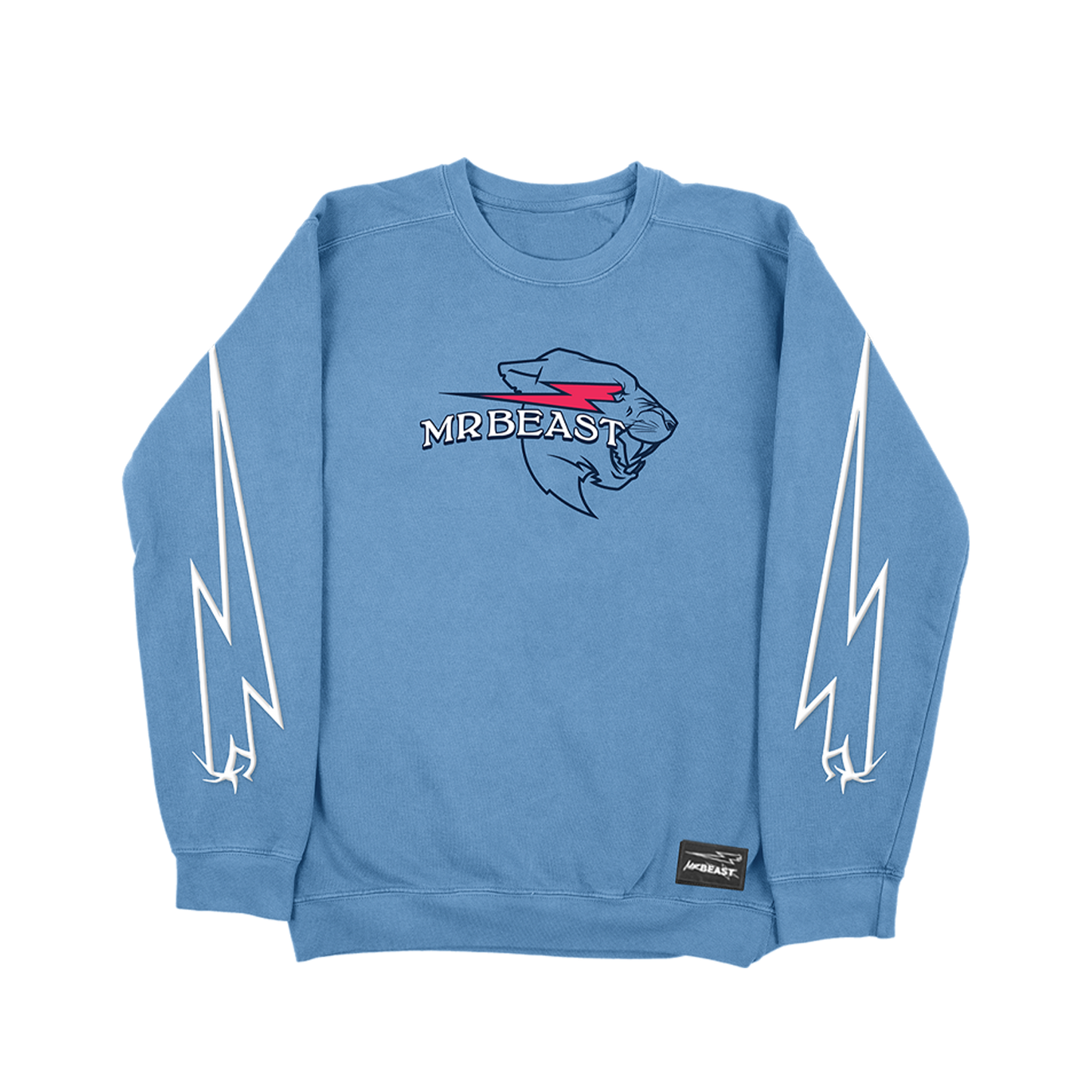 PUFFY PANTHER CREWNECK SWEATSHIRT - BLUE