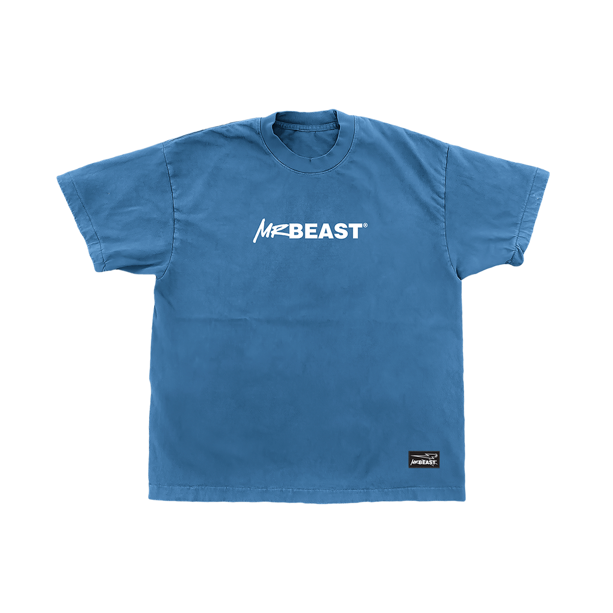 MRBEAST STAPLE SS TEE - BLUE