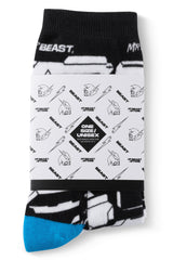 KIDS BEAST PARTICLE SOCKS - BLACK/WHITE