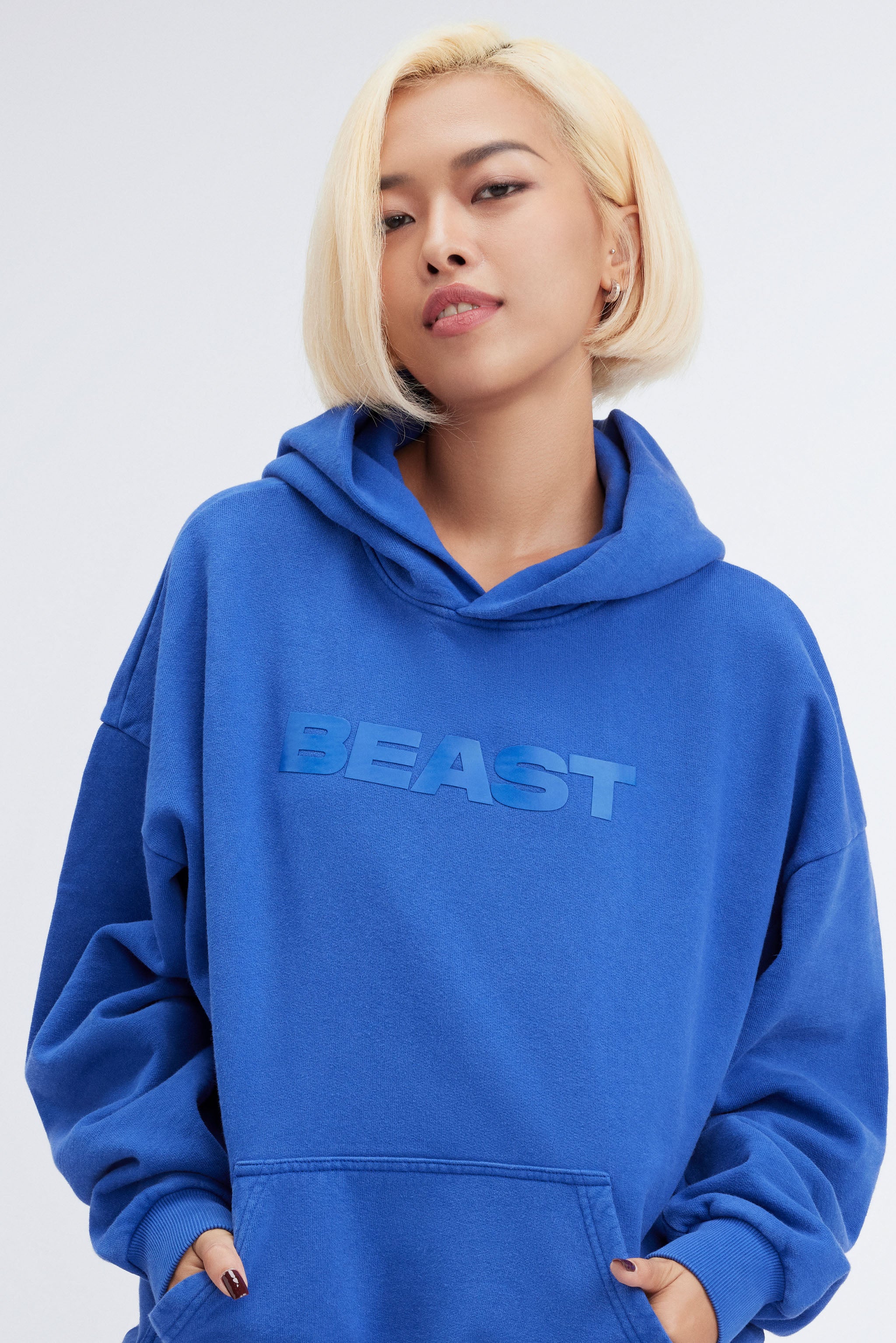 BEAST ORIGINALS HOODIE COBALT BLUE XXS Y12