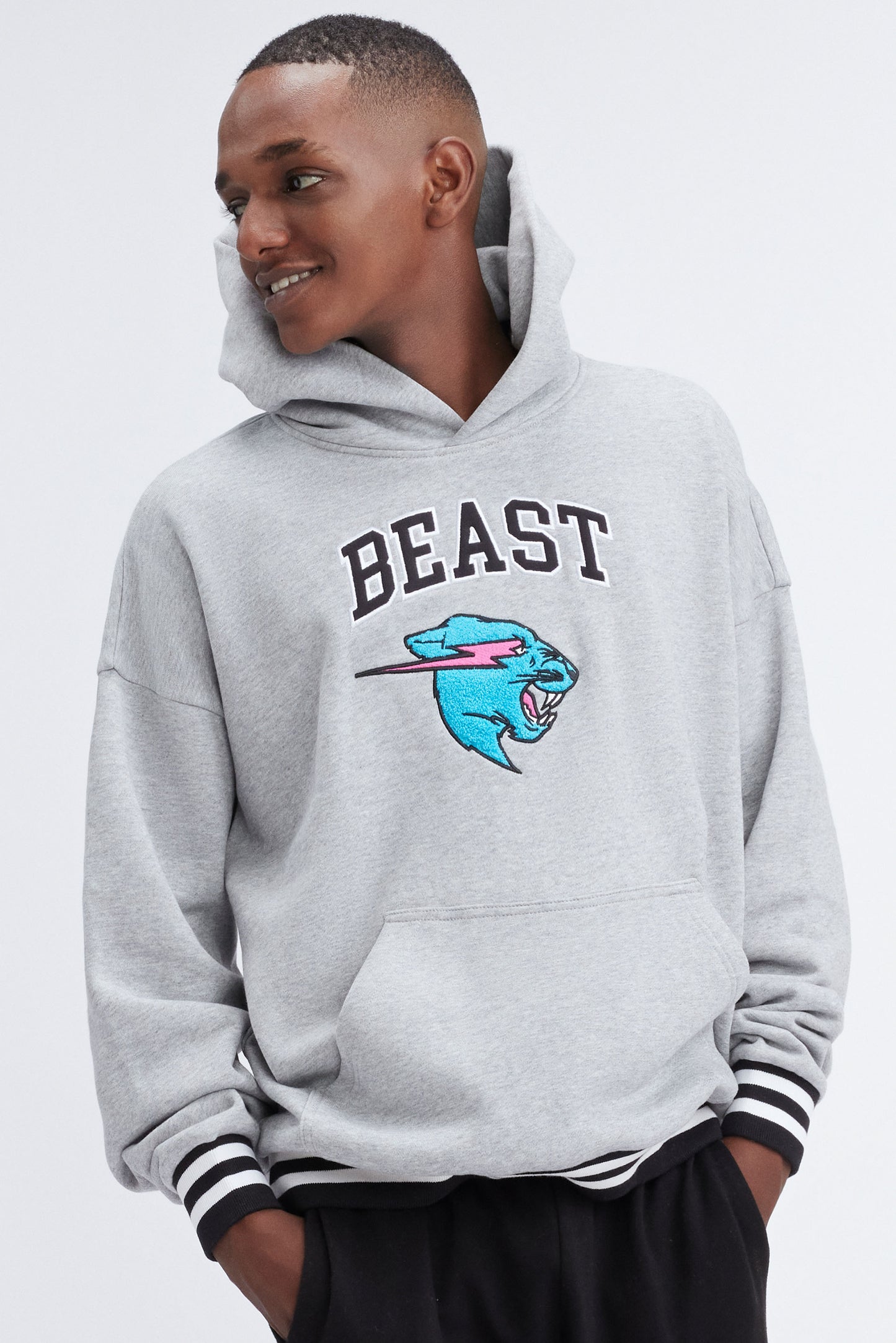 MRBEAST FRESHMAN HOODIE - HEATHER GREY