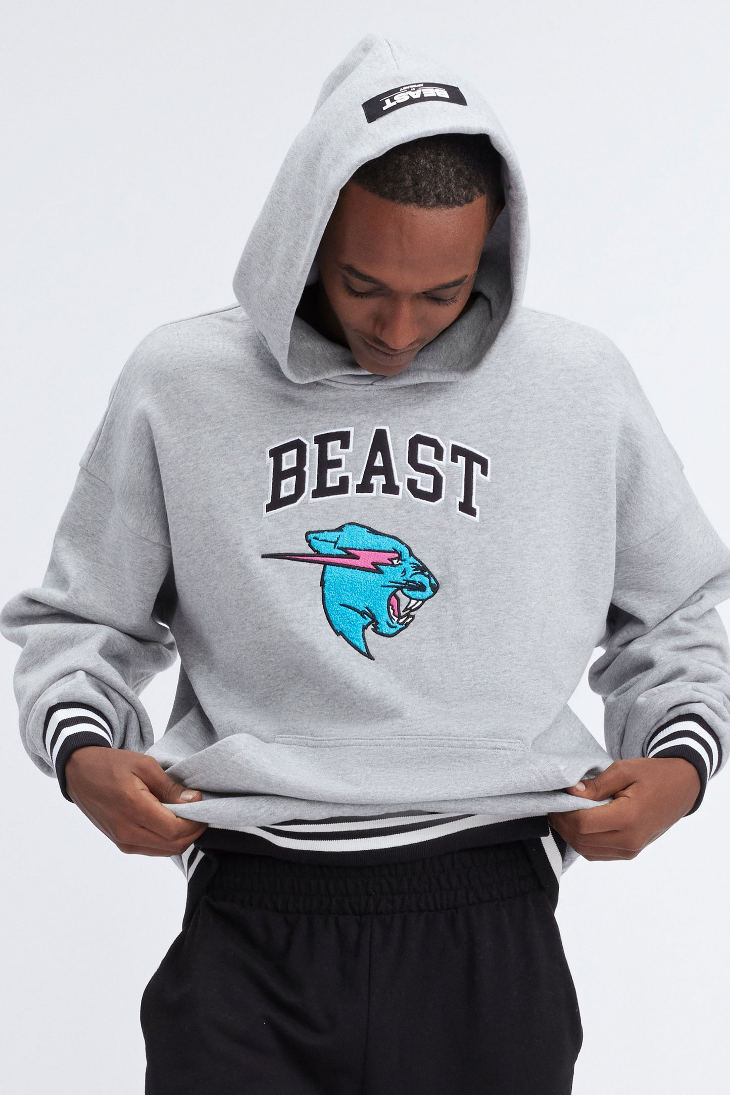 MRBEAST FRESHMAN HOODIE - HEATHER GREY