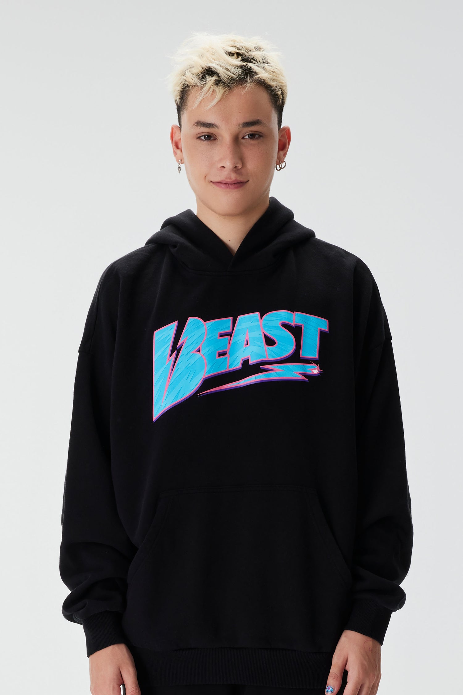 3D BOLT HOODIE - BLACK - MrBeast.store