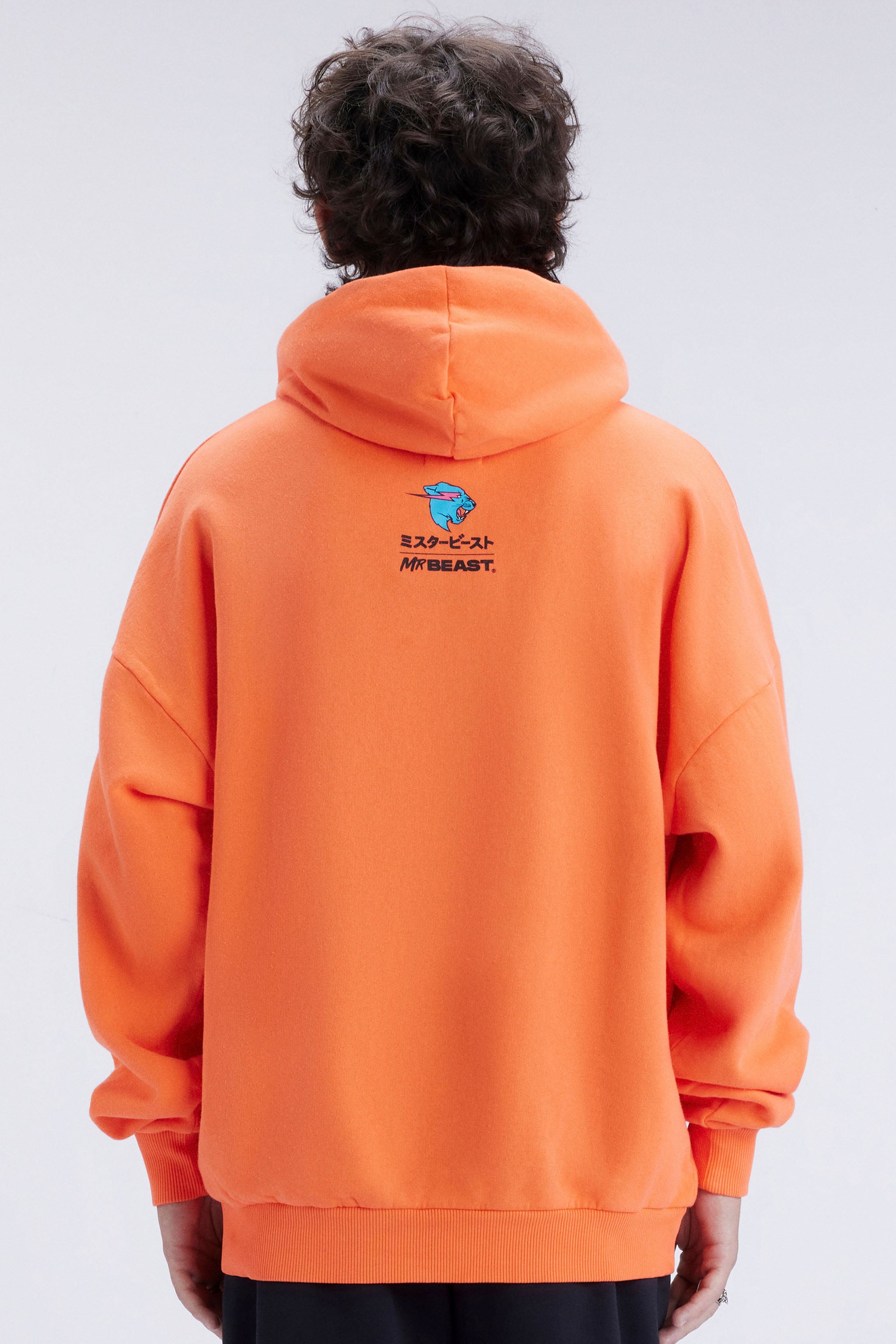 Orange oversize hoodie hot sale