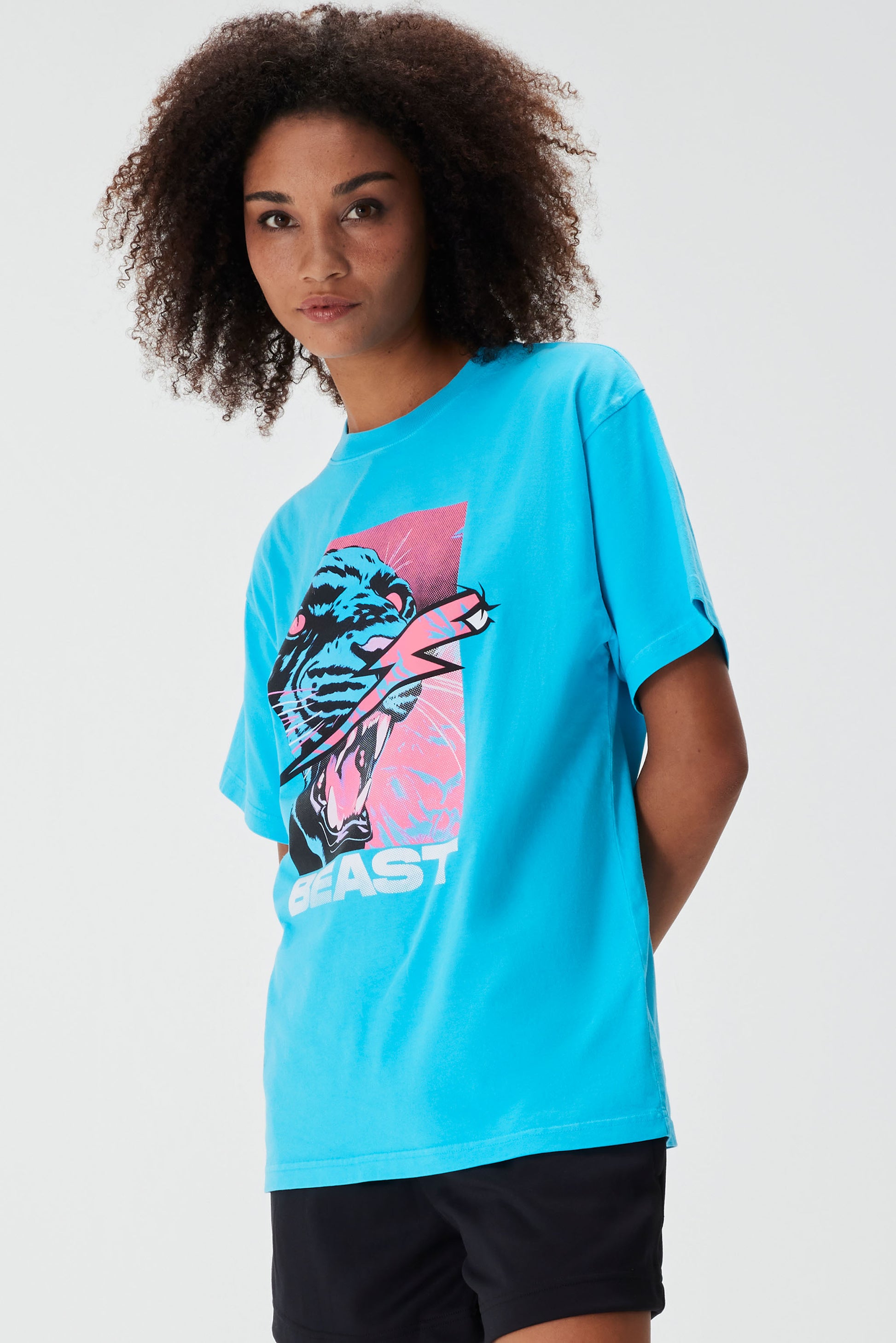 JUNGLIST S/SLEEVE TEE - LIGHT BLUE - MrBeast.store