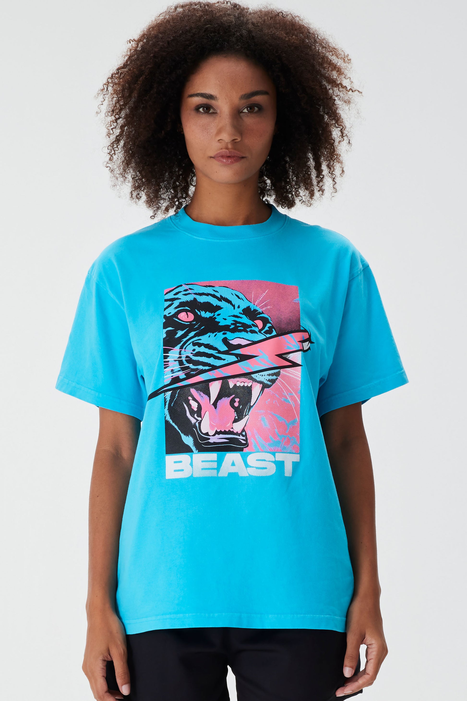 JUNGLIST S/SLEEVE TEE - LIGHT BLUE - MrBeast.store