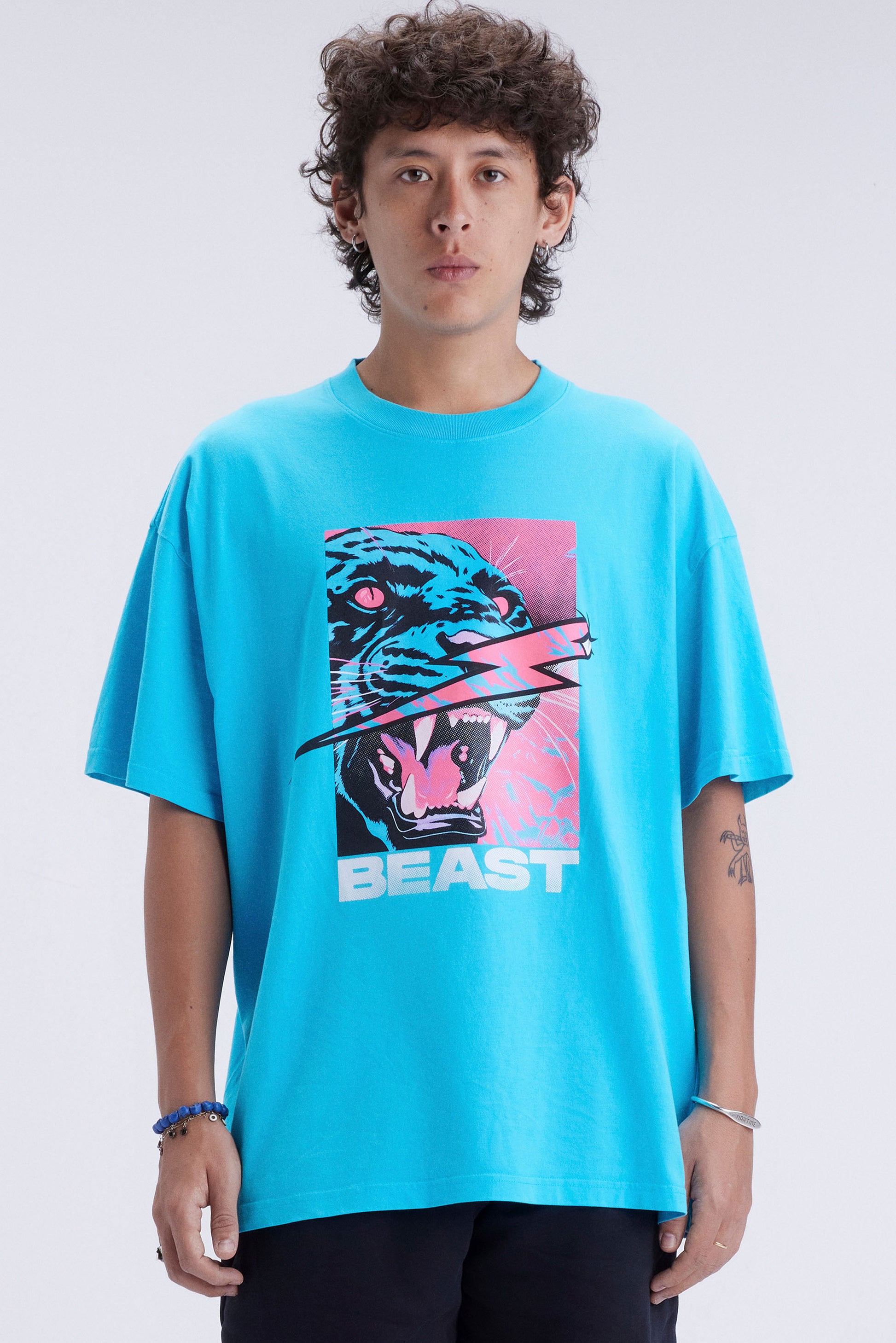 JUNGLIST S/SLEEVE TEE - LIGHT BLUE - MrBeast.store