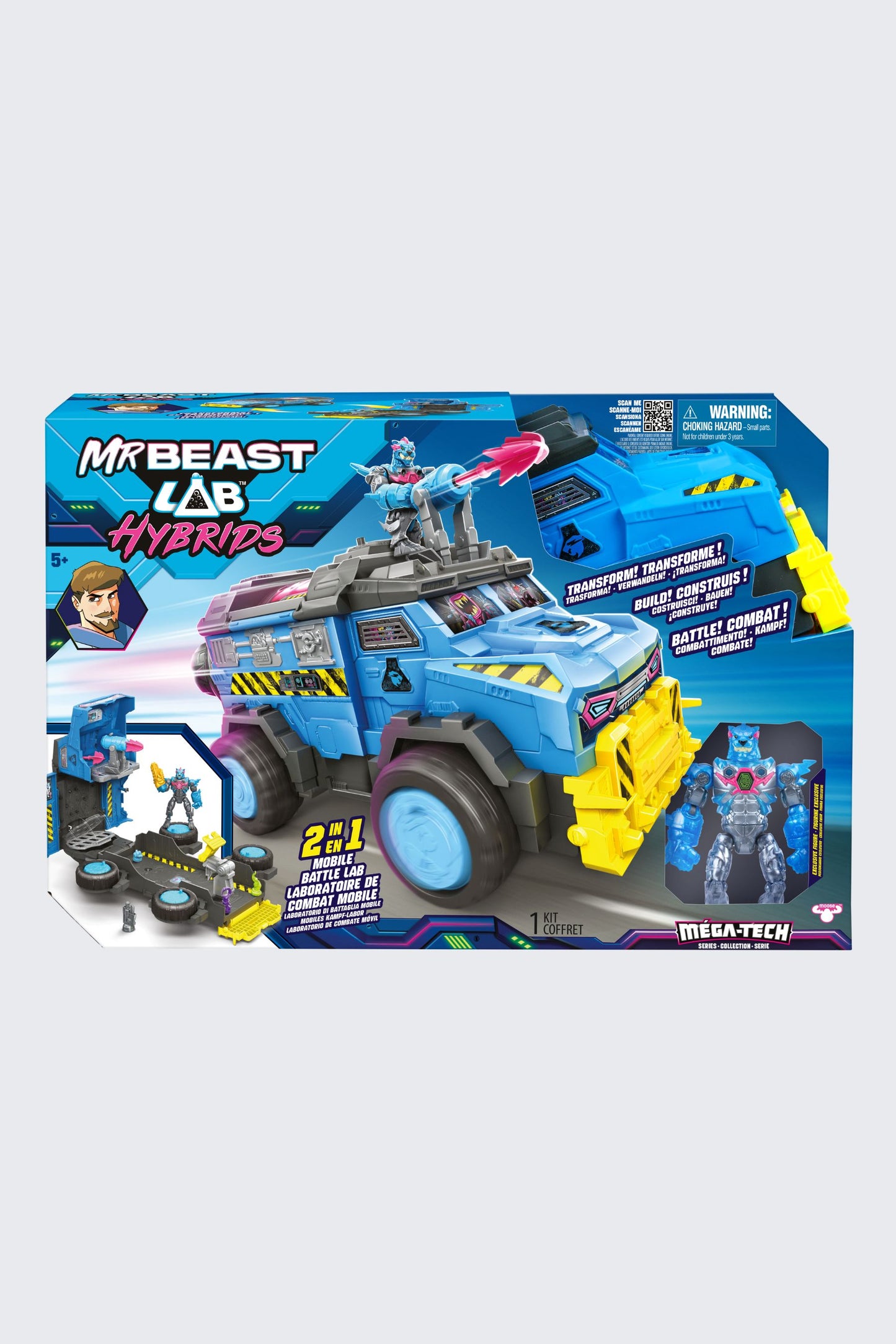 MrBeast Lab Hybrids Mobile Battle Lab - MEGA-TECH Series Vehicle Playset