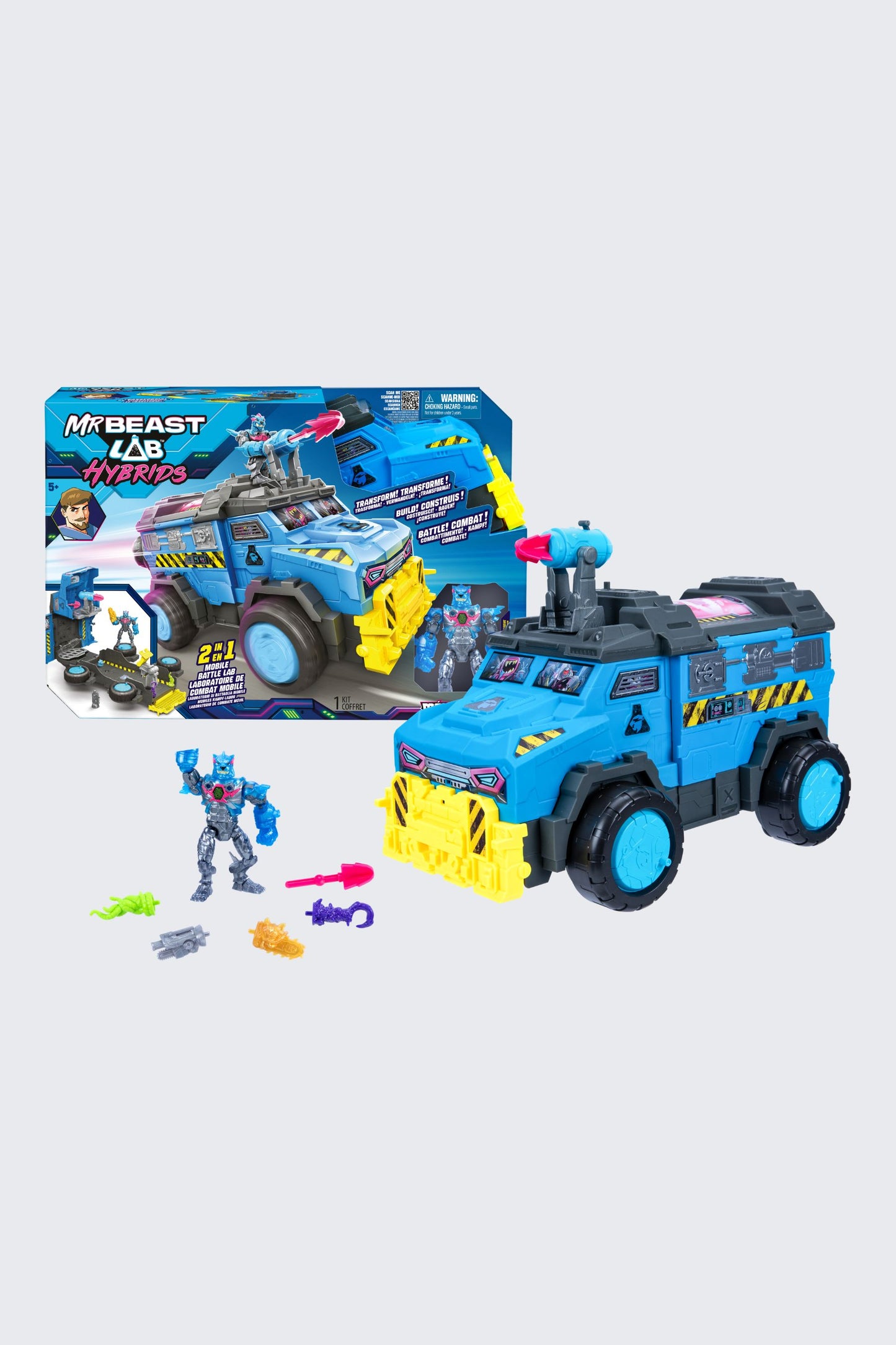 MrBeast Lab Hybrids Mobile Battle Lab - MEGA-TECH Series Vehicle Playset
